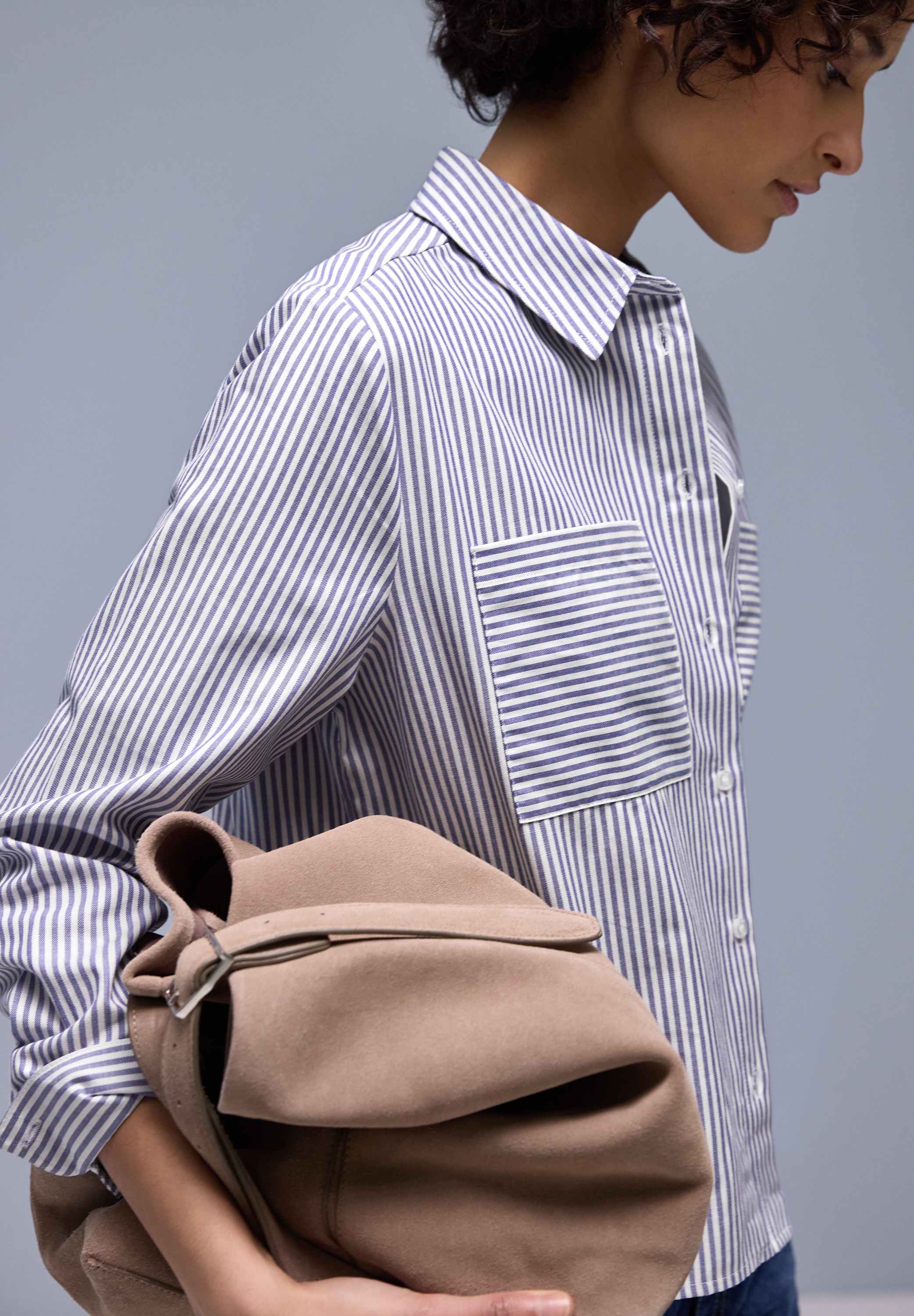 STREET ONE Hemdbluse mit Brust Taschen