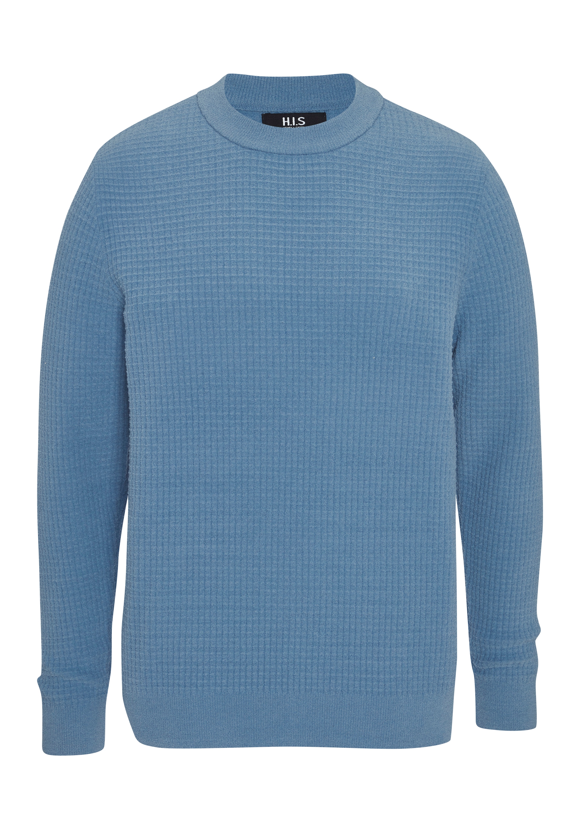 H.I.S Strickpullover », Pullover aus weicher Chenille« Waffeldesign aus besonders weicher Qualität