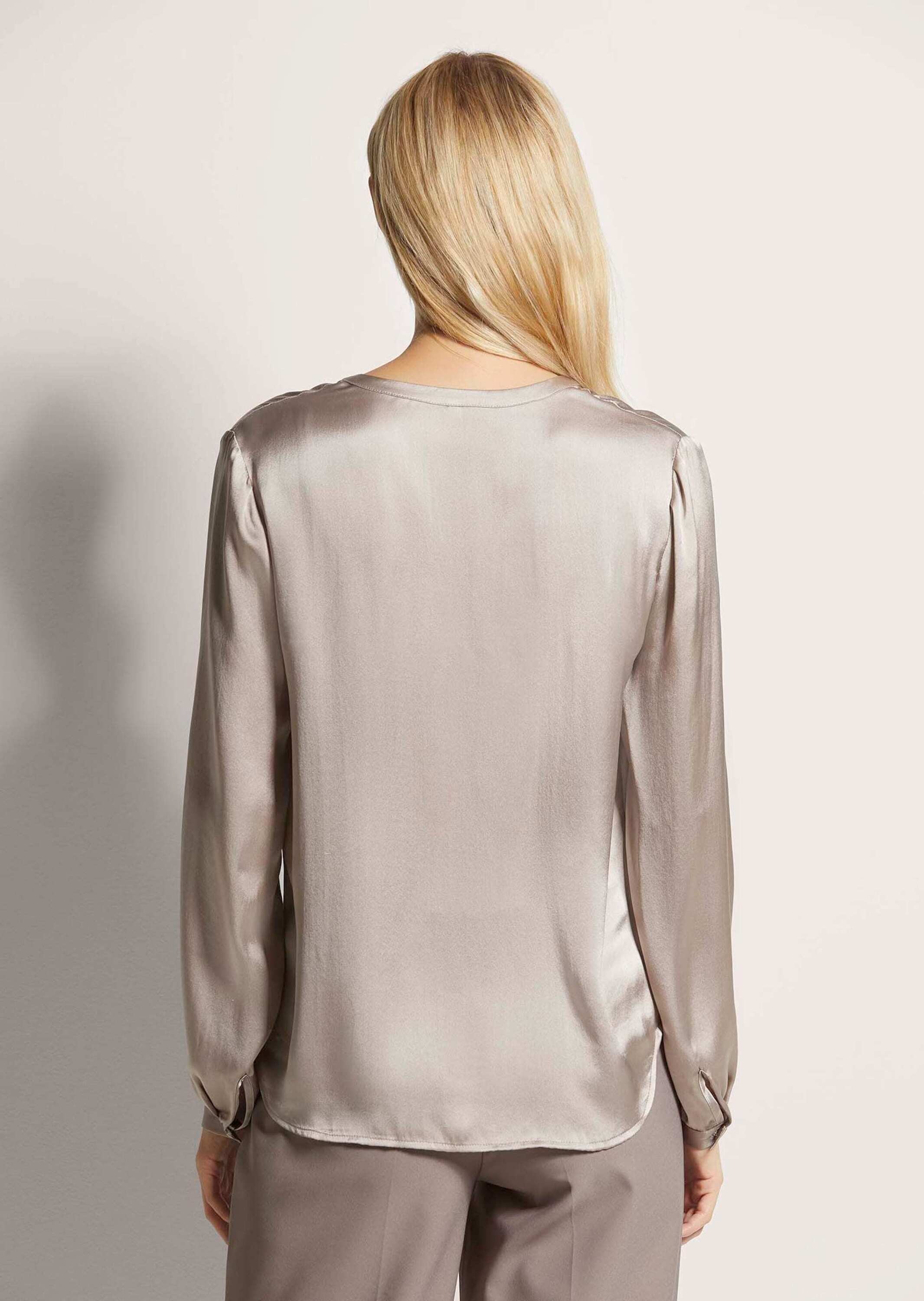 MADELEINE Langarmbluse »Bluse Satinbluse aus reiner Seide«