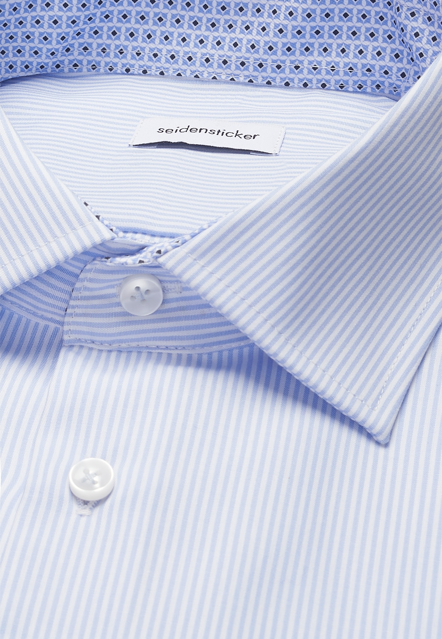 seidensticker Businesshemd »Slim« Slim 1/1 Kentkragen Streifen
