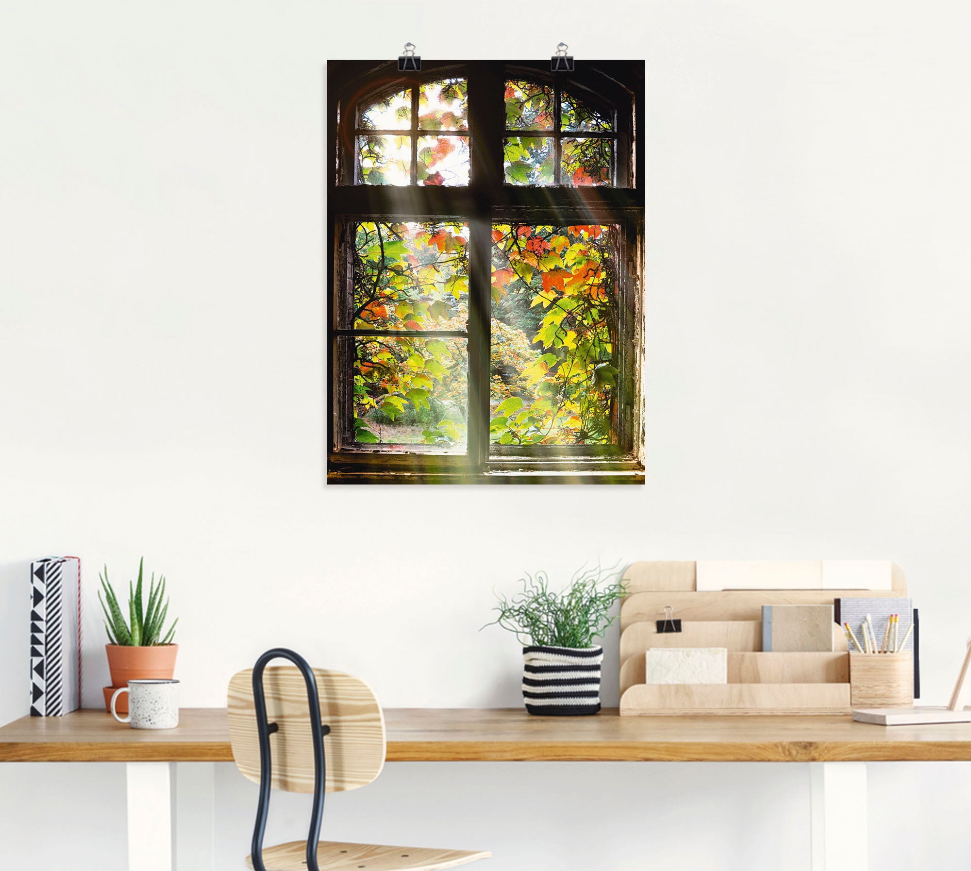 Artland Wandbild »Altbau« Fenster & Türen 1 Stk. tlg. als Alubild, Outdoorbild, Leinwandbild, Poster, Wandaufkleber