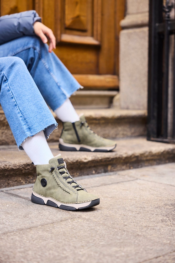 Rieker Winterboots  Winterstiefelette, Outdoorboots, Warmfutter, mit Innenreißverschluss