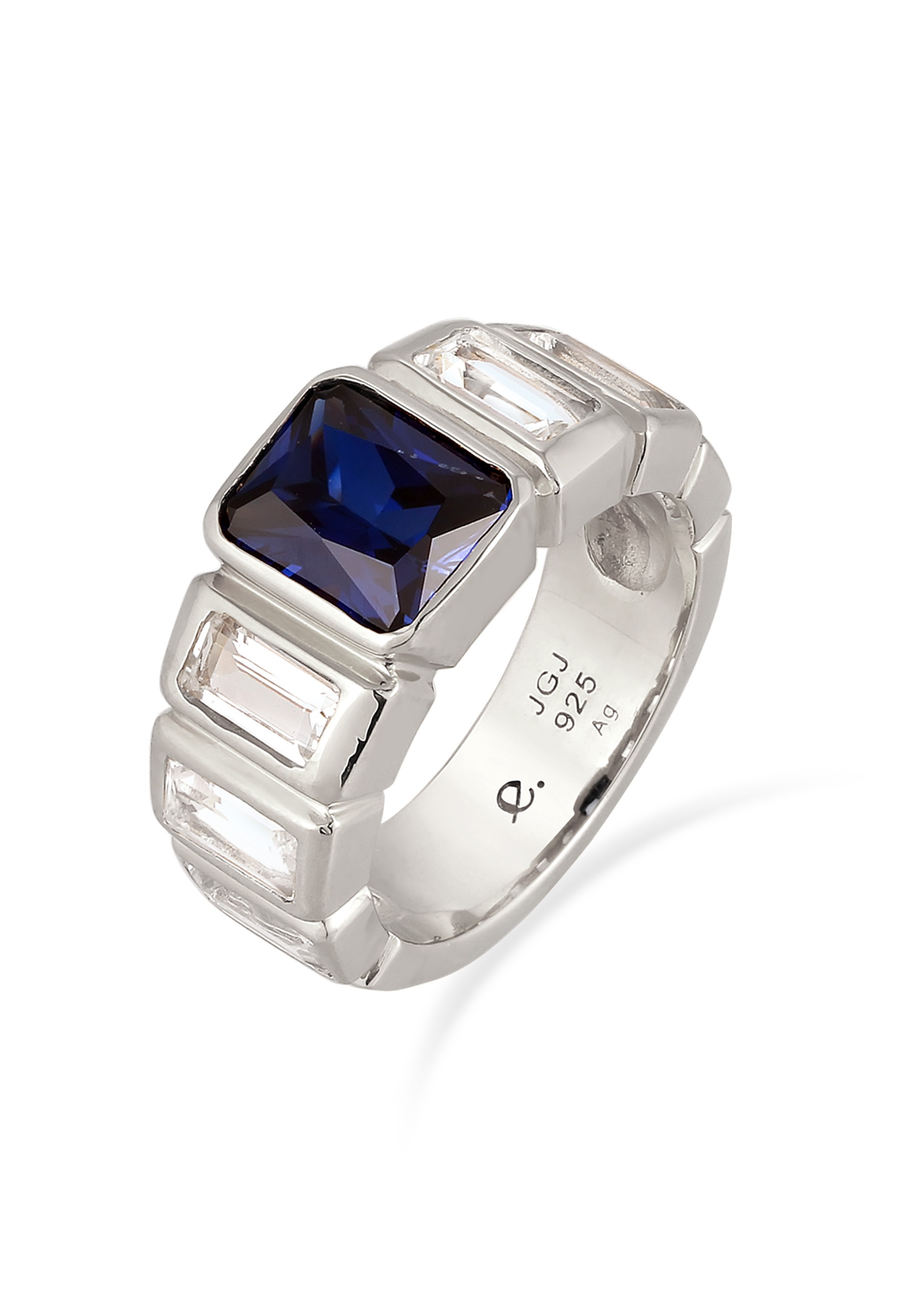 Elli Premium Silberring »Ring Topas Saphir Dunkelblau 925 Sterling Silber«