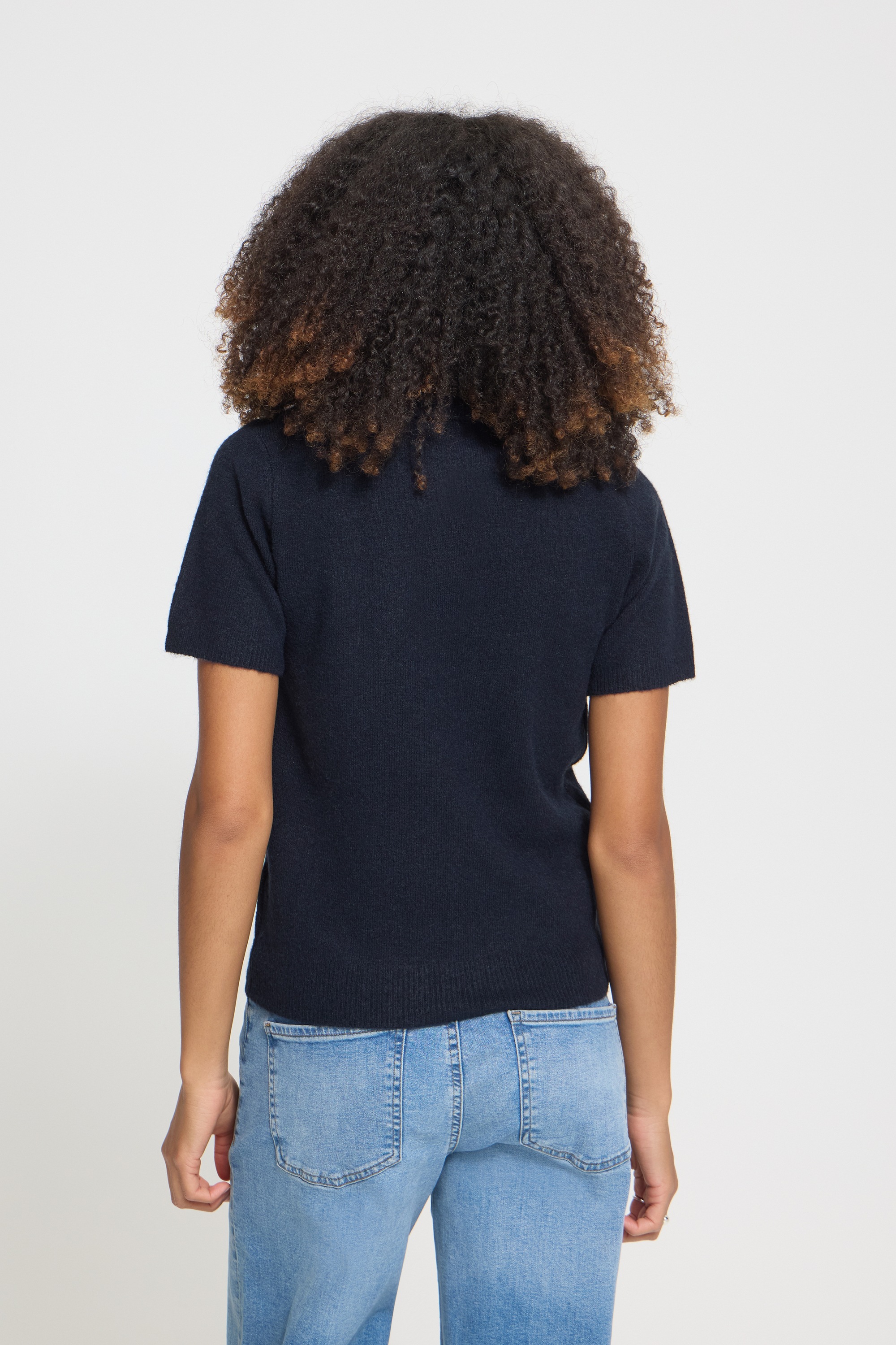 Ichi Kurzarmpullover »Damen Kurzarm-Bluse IHDASILA«
