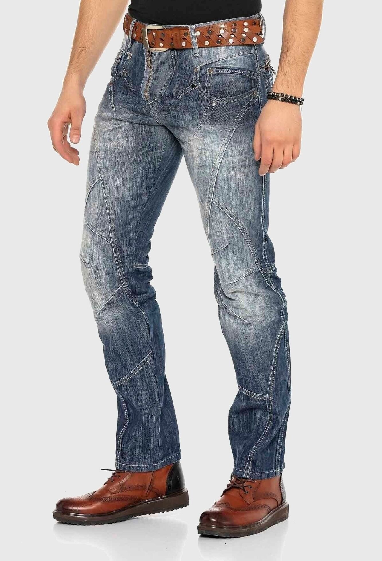 Cipo & Baxx 5-Pocket-Jeans »Cipo & Baxx Jeans« im Used-Look
