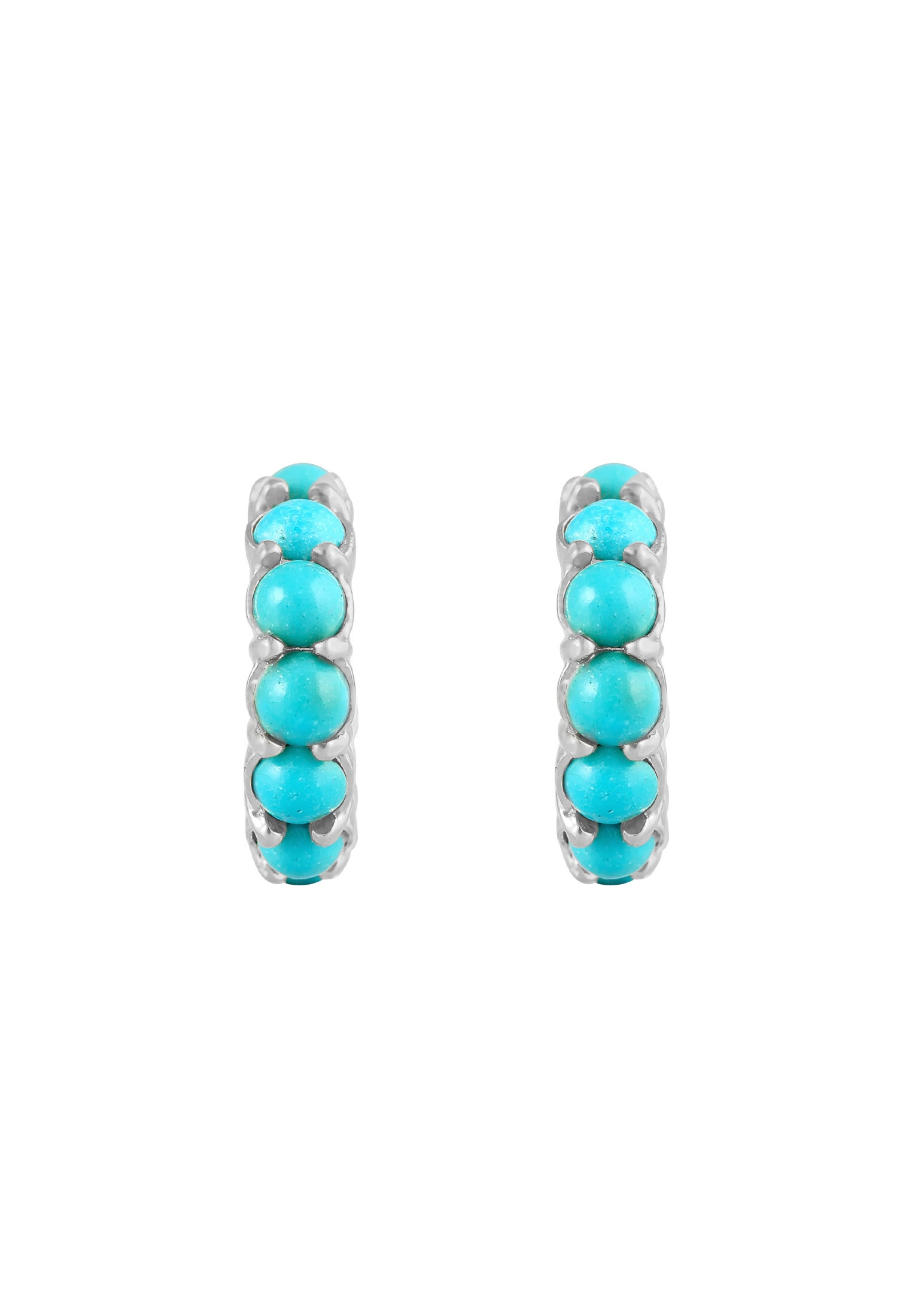 Kuzzoi Paar Ohrstecker »Ohrringe Creolen Türkis Howlith Boho Vintage 925 Silber«