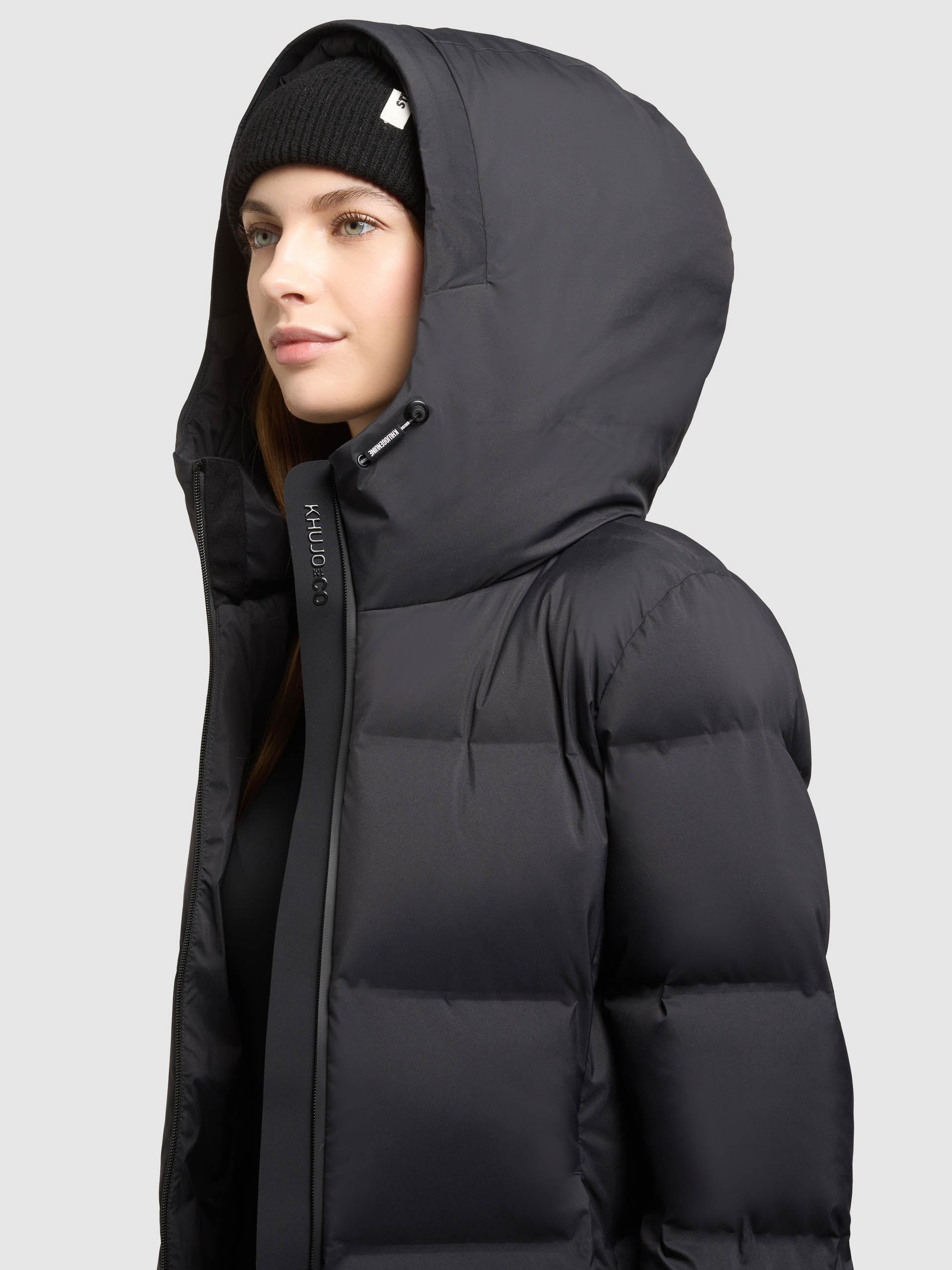 khujo Steppjacke »TANARE5« mit Kapuze Reißverschlusstaschen mit Fleecefutter