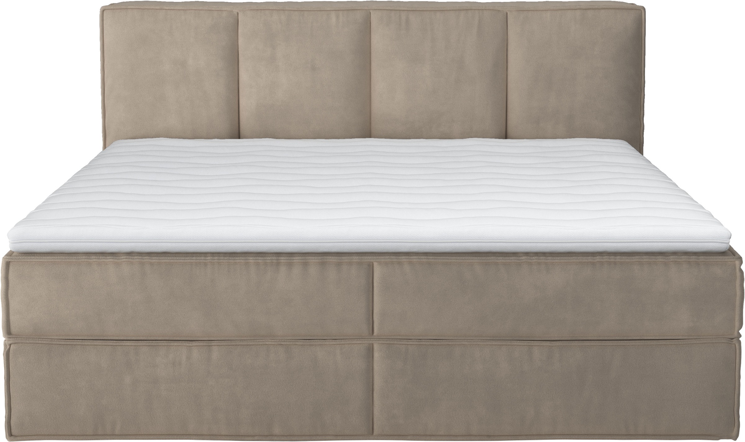 Home affaire Boxspringbett »Milano«, Boxbett inkl. Topper, 2 Matratzen, Härtegrade H2, H3 und H4 wählbar