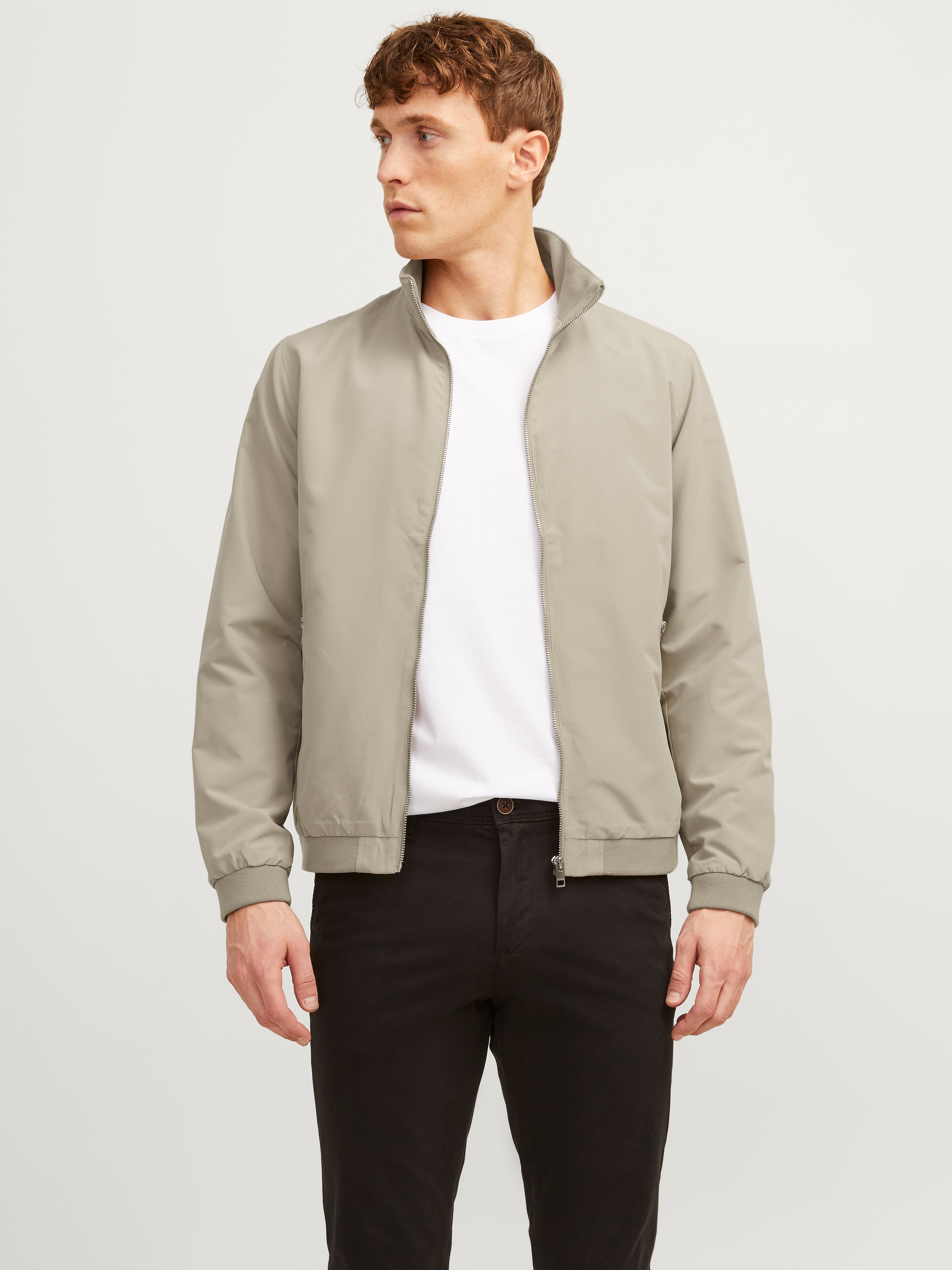 Jack & Jones Blouson »JJERUSH Stylisch, funktional, ideal für Herbst, pflegeleicht« ohne Kapuze mit stylischem Stehkragen