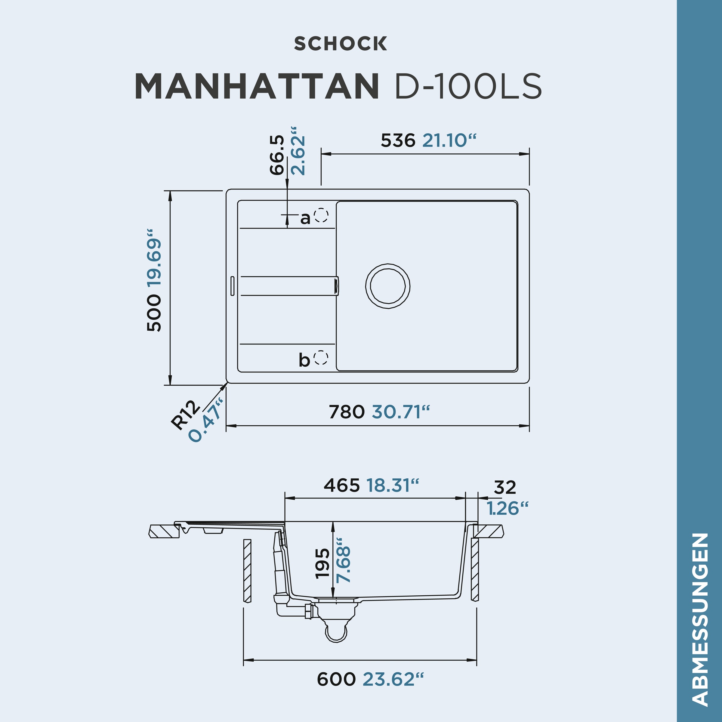 Schock Granitspüle »Manhattan D-100LS«
