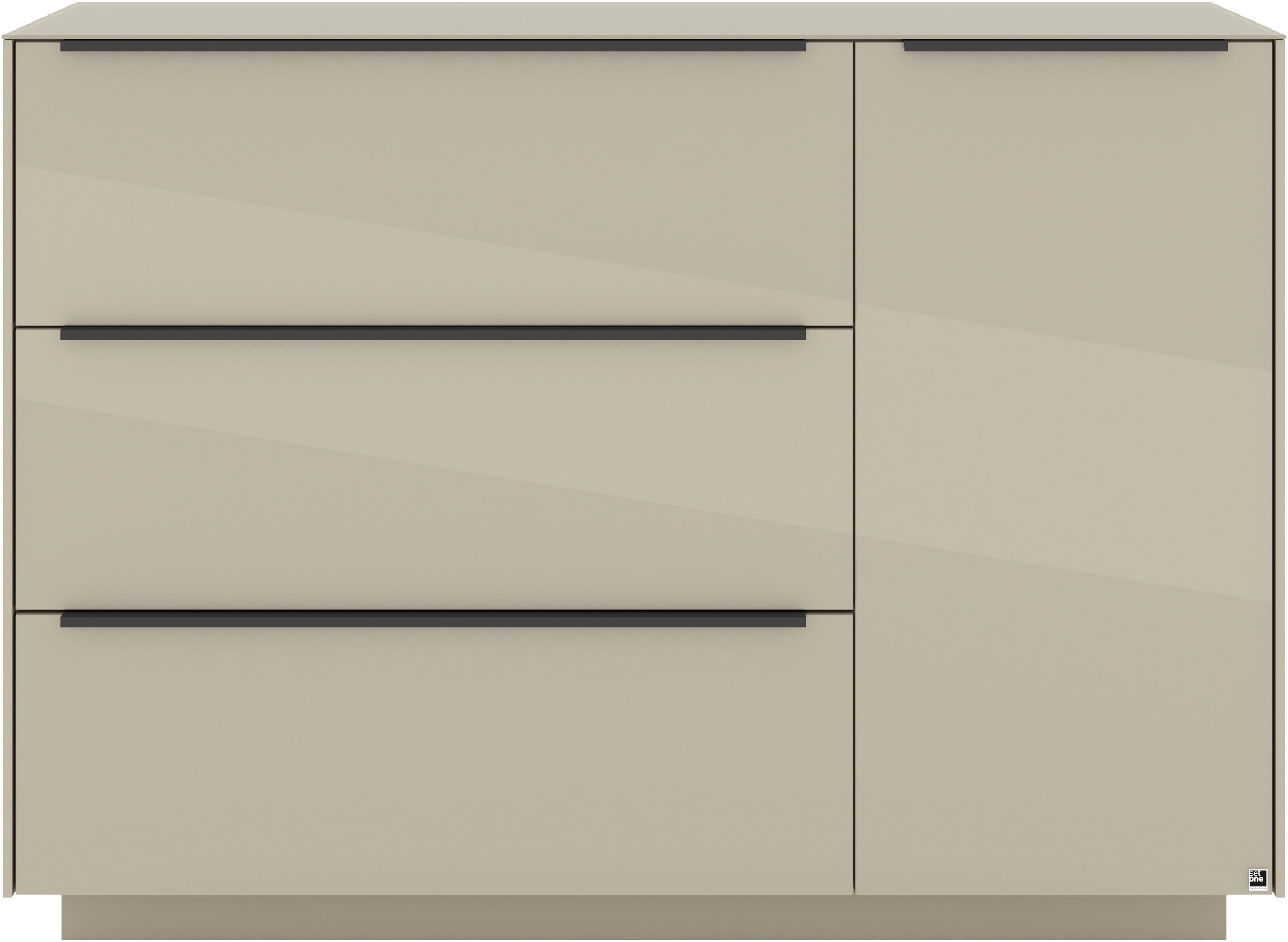 set one by Musterring Sideboard »Reno« 1 Stk. tlg. Mit Sockel in diversen Farben, 102 cm Höhe & Farbauswahl