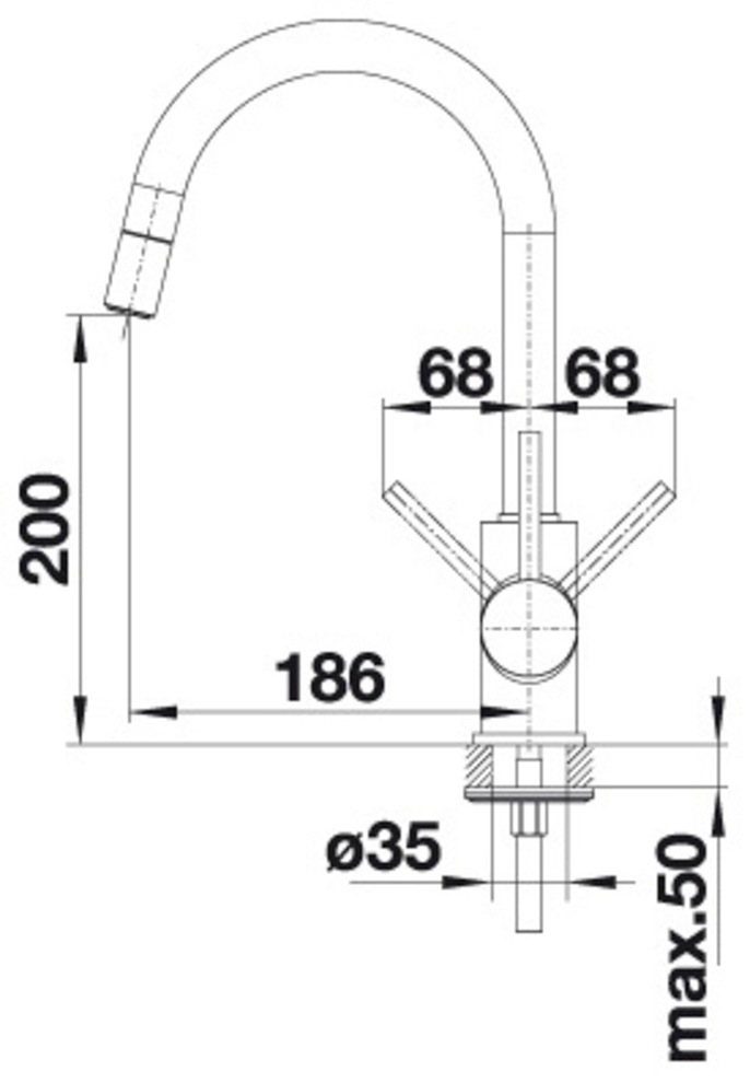 Blanco Küchenarmatur »MIDA-S« mit Ausziehbrause