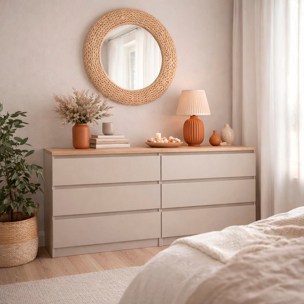 INOSIGN Kommode »Naia,  6 Schubladen im skandinavischen Design, Breite 158 cm« Viel Stauraum mit griffloser Front, in mehreren Farben