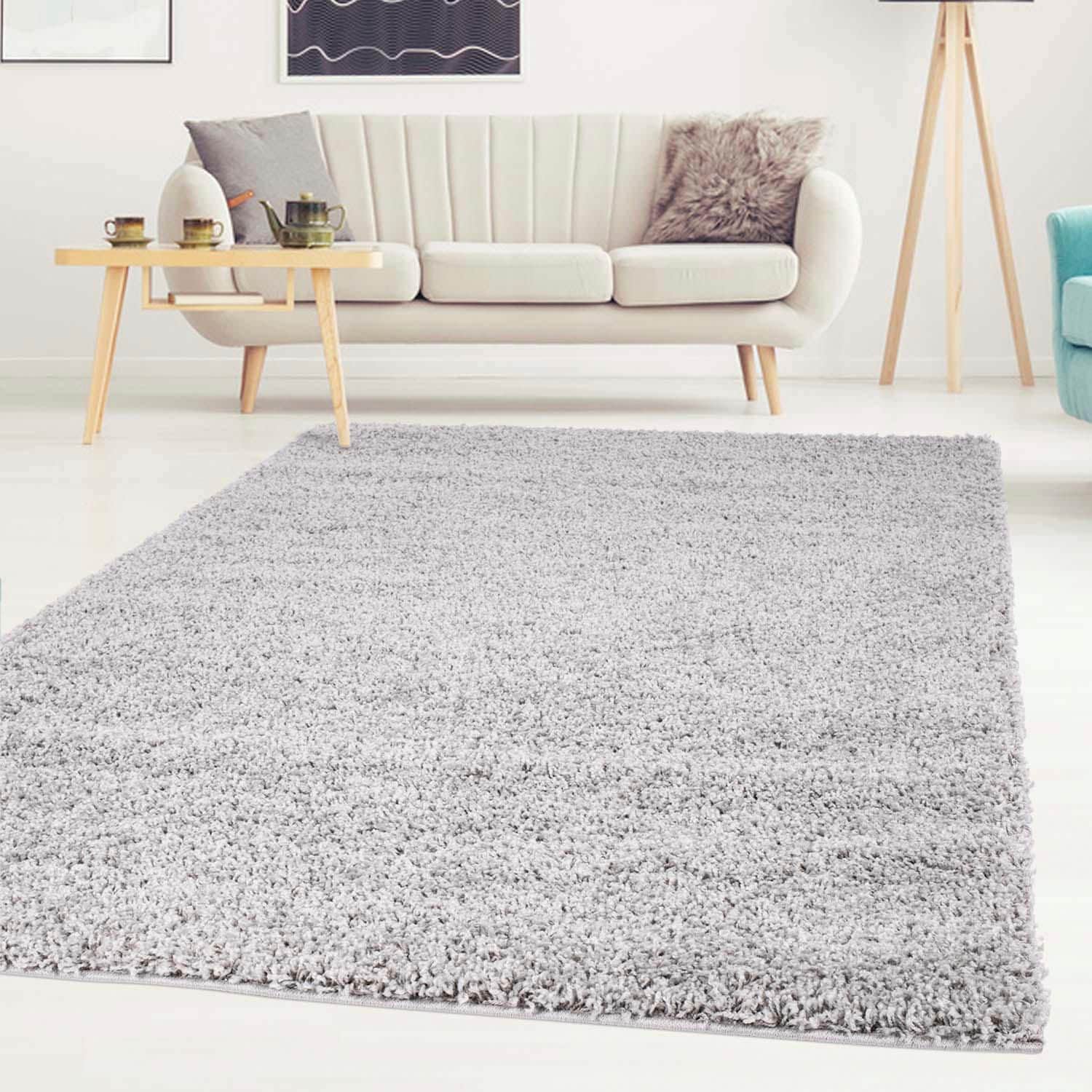 Carpet City Hochflor-Teppich »Shaggi uni 500«, rechteckig, Shaggy-Teppich,  Uni Farben, Langflor, Weich im OTTO Online-Shop