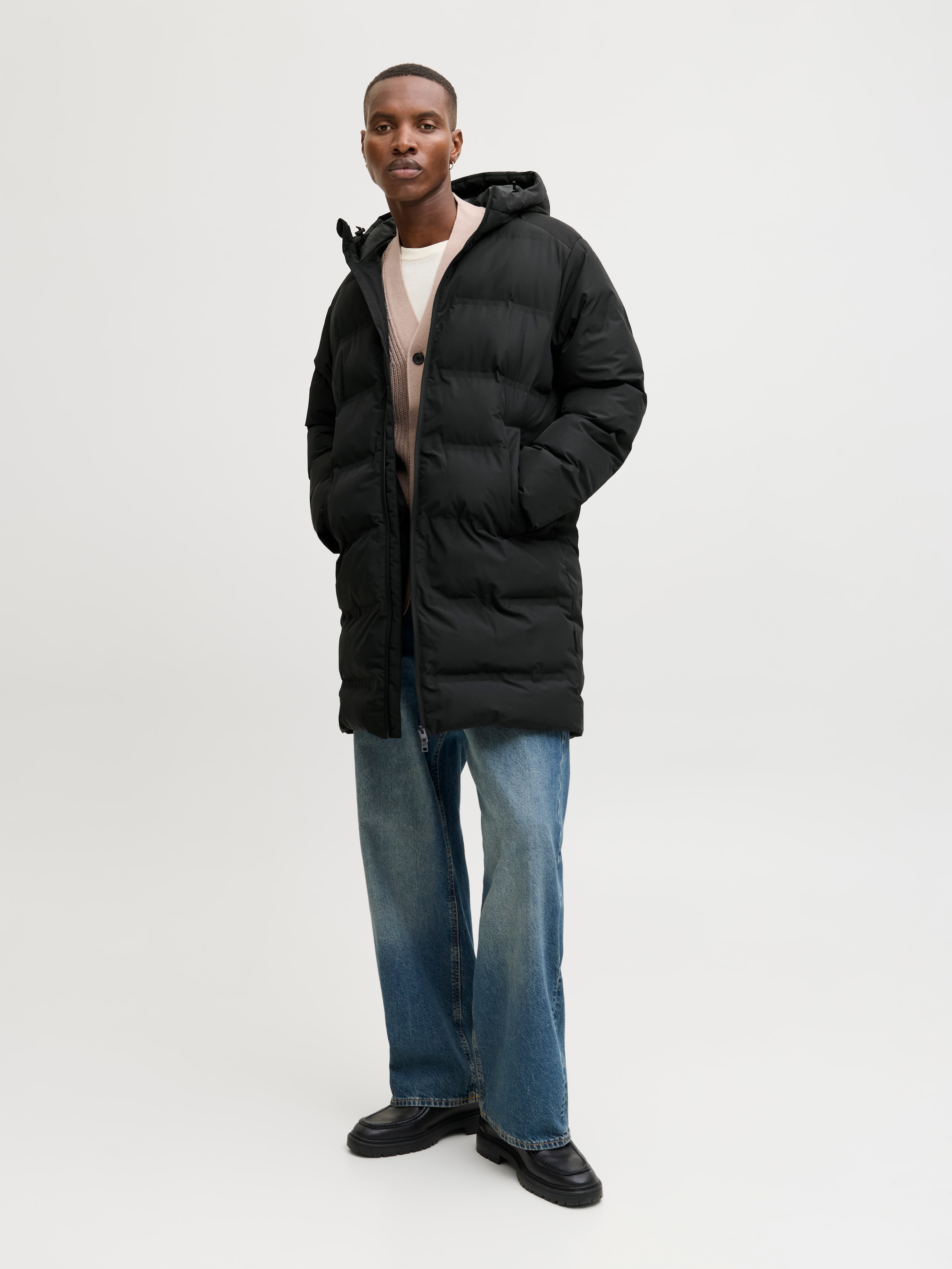 Jack & Jones Steppjacke »JJESOHO LONG PUFFER LN« mit Kapuze