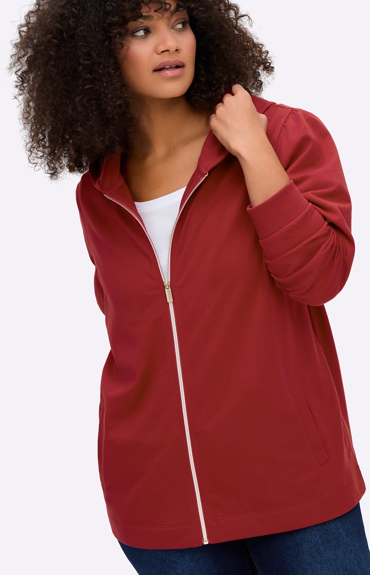 Sheego Shirtjacke »Sweatjacke« 1 Stk.