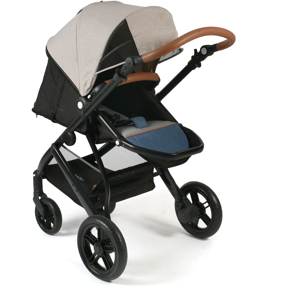 CHIC4BABY Kombi-Kinderwagen »Torre, Jeans Beige«, 15 kg, ; Kinderwagen