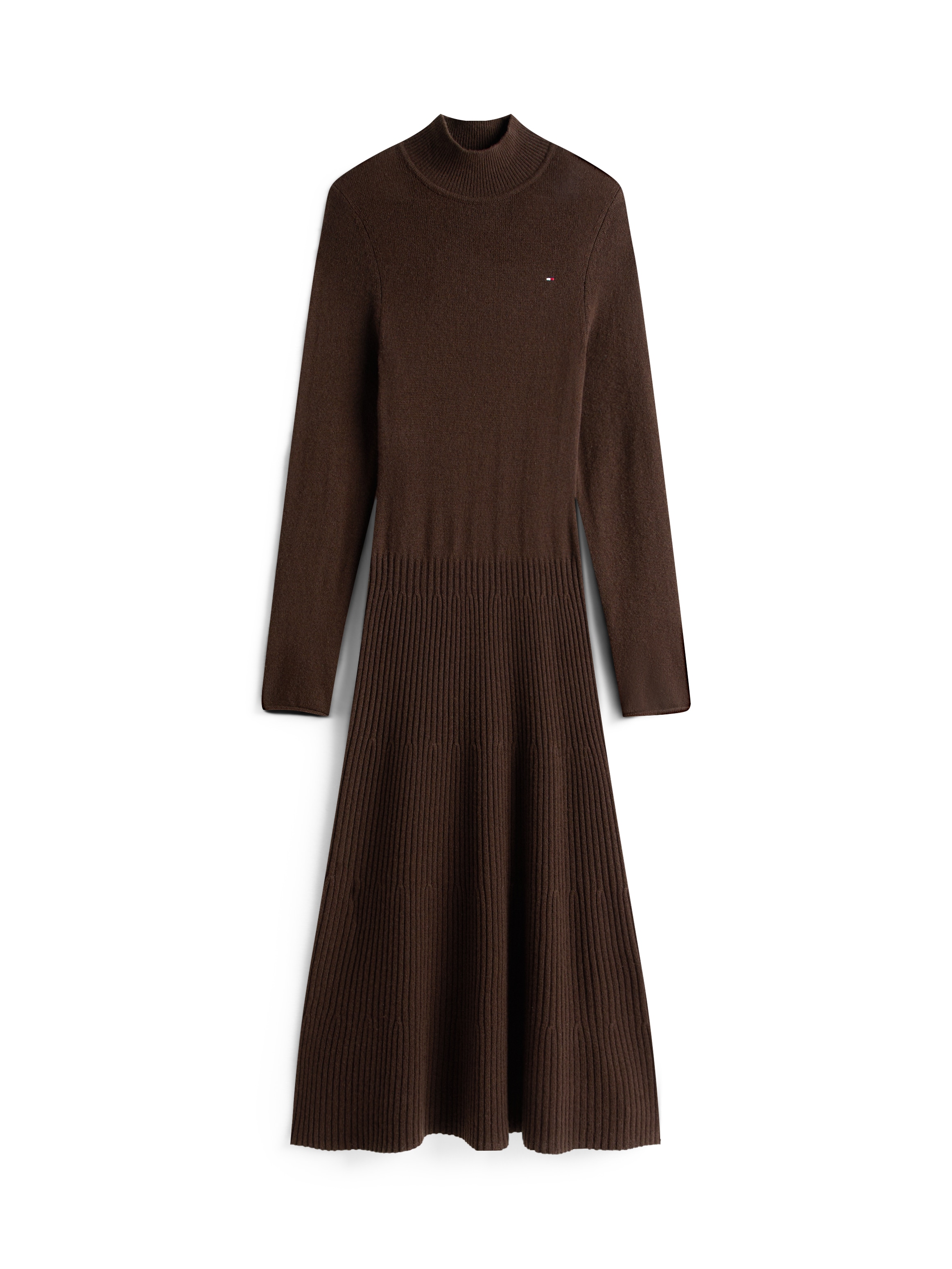 Tommy Hilfiger Strickkleid »SOFT WOOL LS MOCK-NK SWT DRESS« aus reiner Wolle