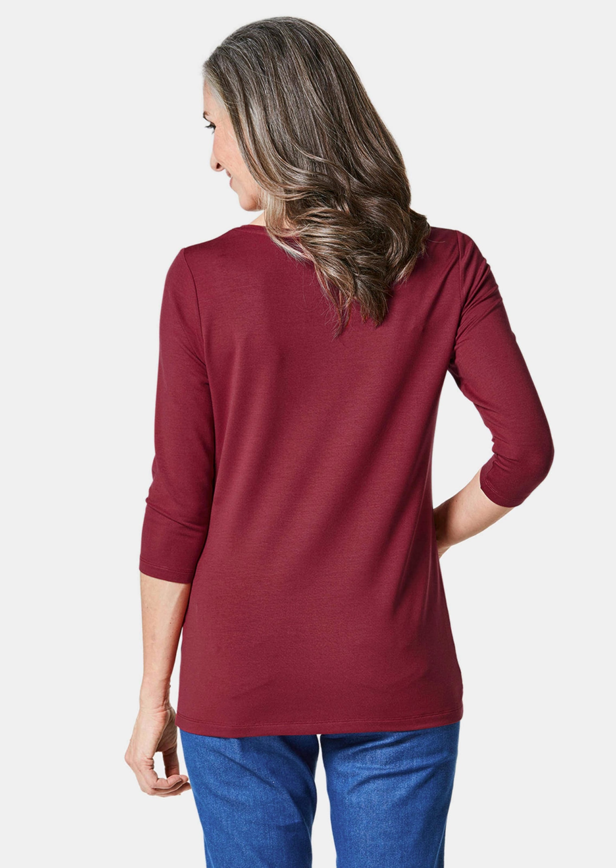 GOLDNER 3/4-Arm-Shirt »Kurzgröße Kombifreundliches Shirt mit ¾ Arm«
