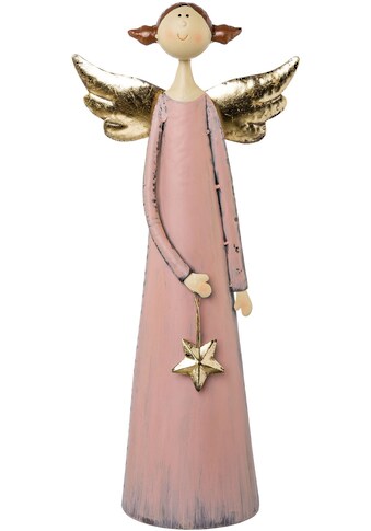 Creativ deco Engelfigur »Weihnachtsdeko«, (1 St.), mit niedlichem Gesicht und Stern kaufen
