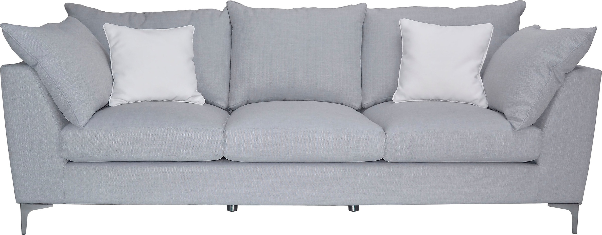 Leonique 3-Sitzer »Aspen«, 3Sitzer Sofa "Aspen", modern, grau, Stoff "Magic Merlin", pflegeleicht