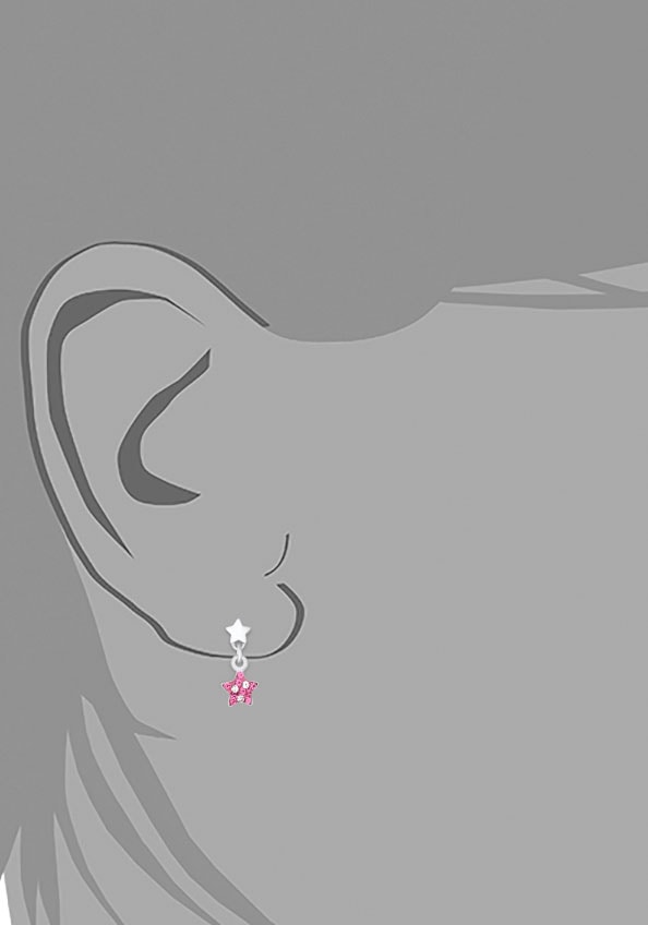 Prinzessin Lillifee Paar Ohrstecker »Shining Star, 2036426«, mit Preciosa Crystal