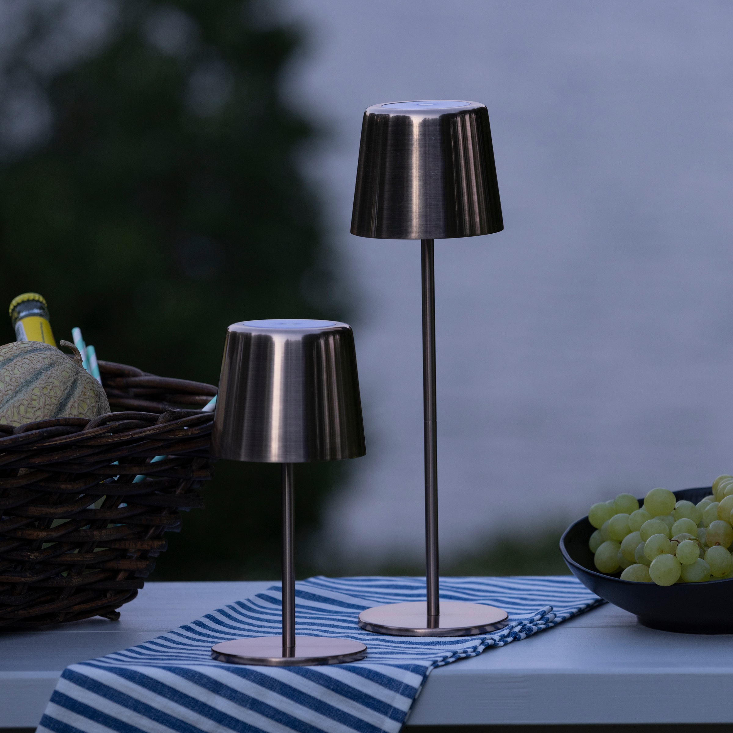 Brilliant LED Tischleuchte »Xaana«, Akku, 37 cm, 300 lm, 3000-6500 K, dimmbar, Metall, Kaami Premium
