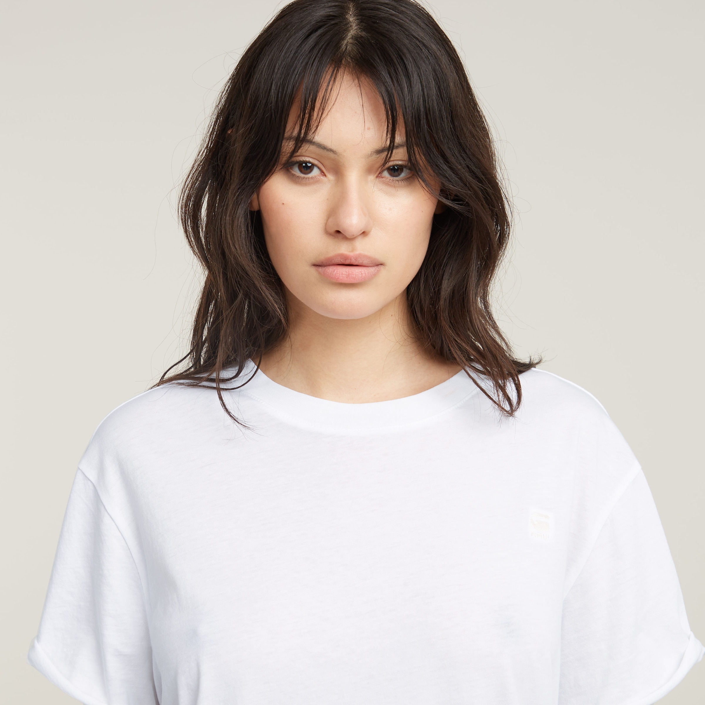 G-STAR T-Shirt »Lash fem loose«, mit fixiertem Umschlagsaum