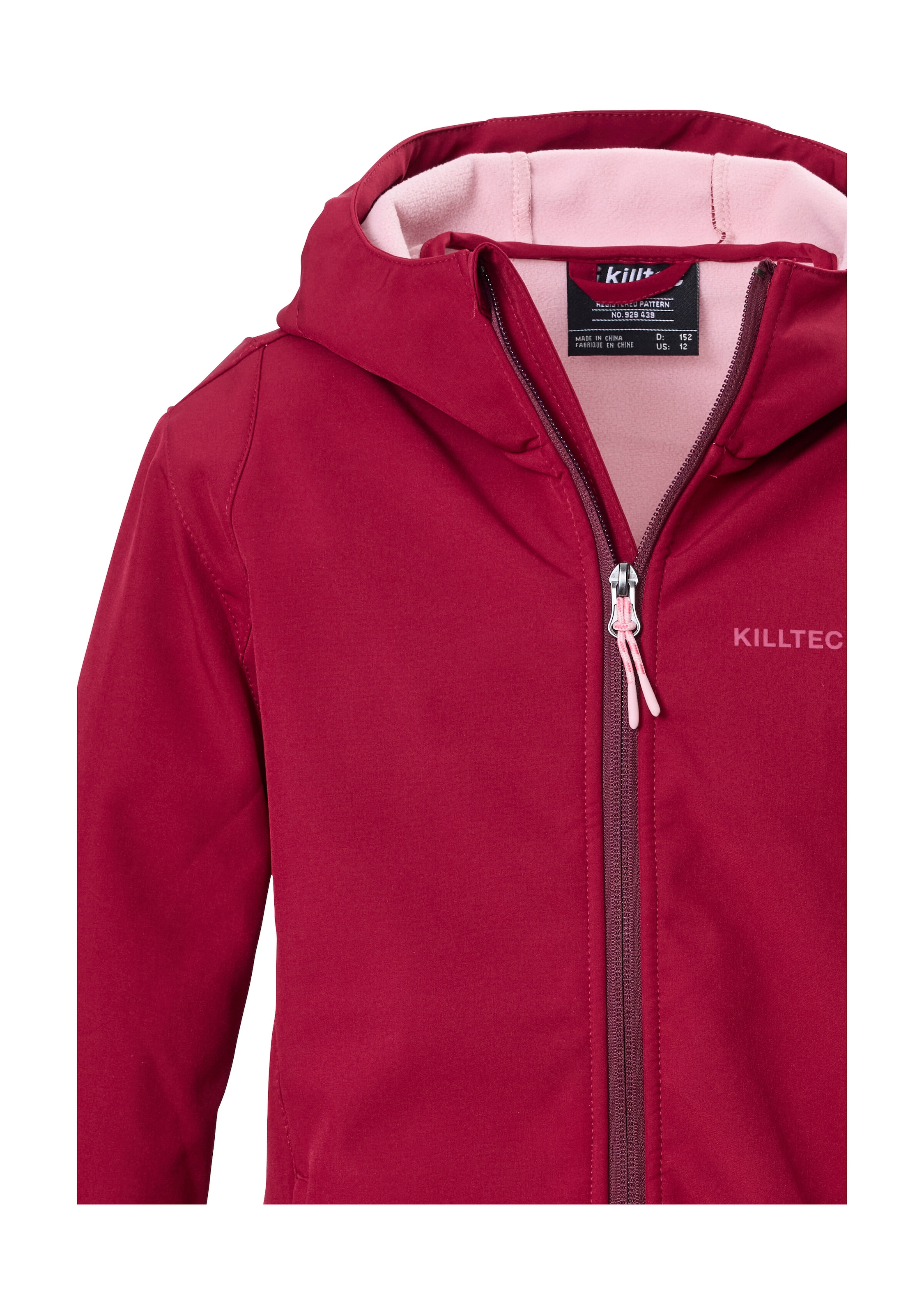 Killtec Softshelljacke »KOW 164 GRLS SFTSHLL JCKT« Winddichte, wasserabweisende Softshelljacke mit Fleece-Futter