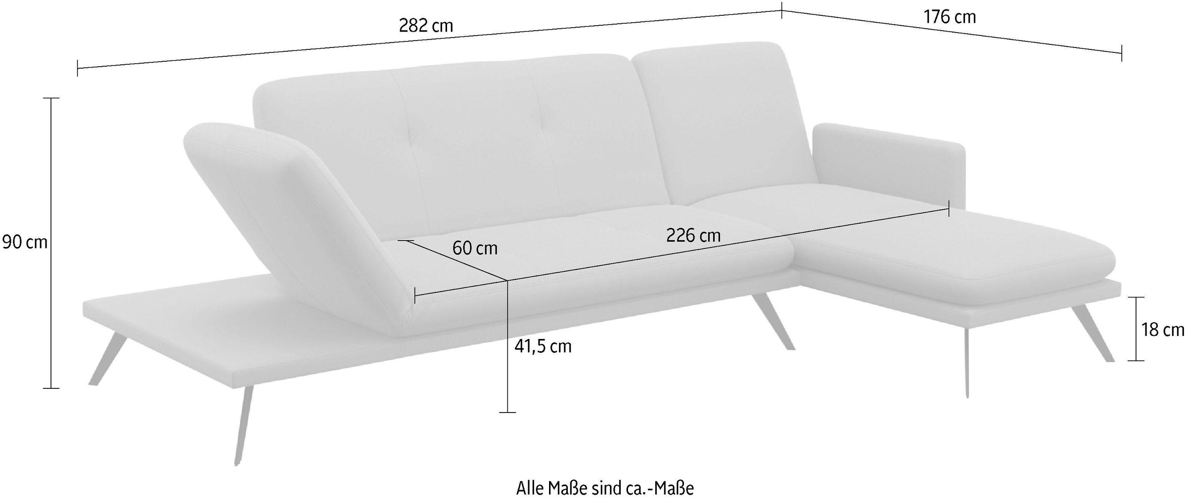 machalke® Ecksofa »butterfly, L-Form«