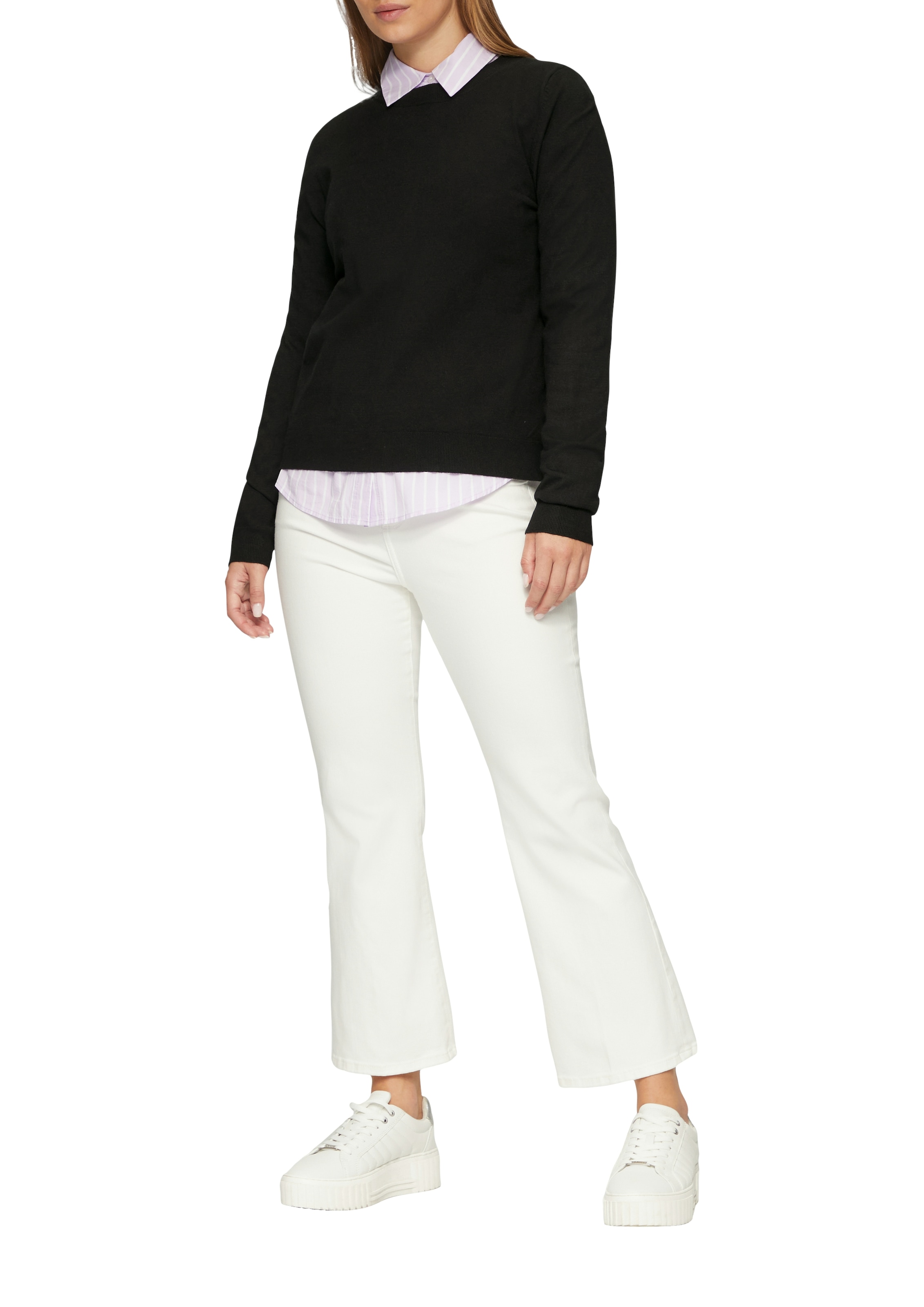 s.Oliver Strickpullover mit Stehkragen