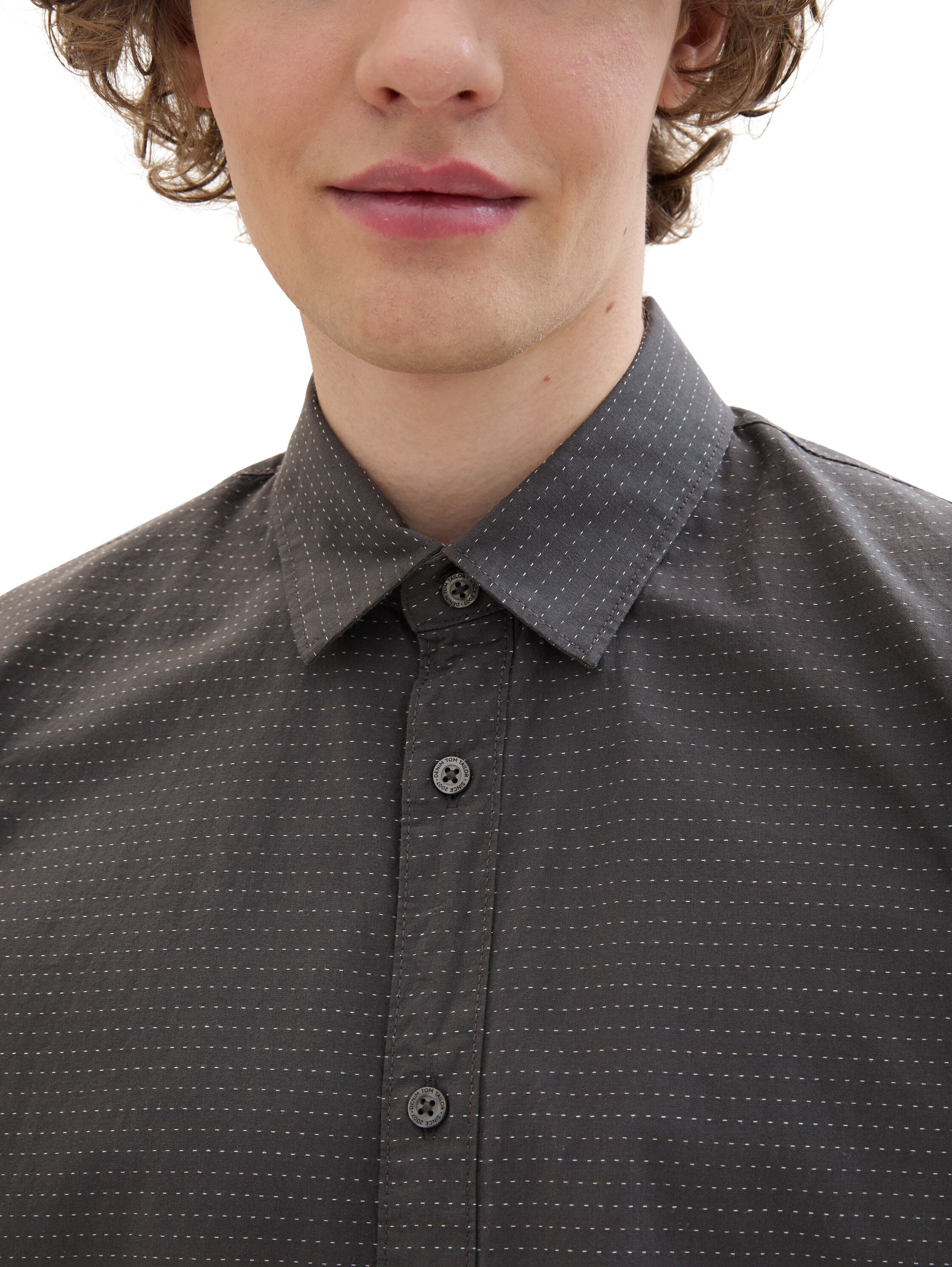 TOM TAILOR Denim Kurzarmhemd , mit Muster
