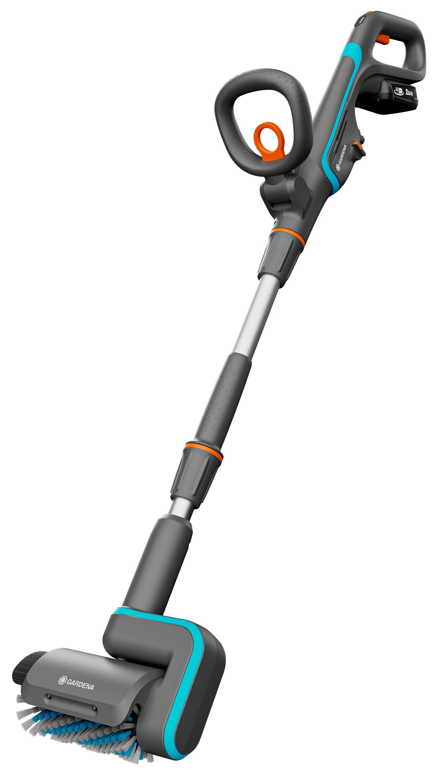 GARDENA Akku-Oberflächenbürste »Multi-Reiniger AquaBrush Patio 03/18V P4A«, Ready-To-Use Set inkl. Akku und Ladegerät