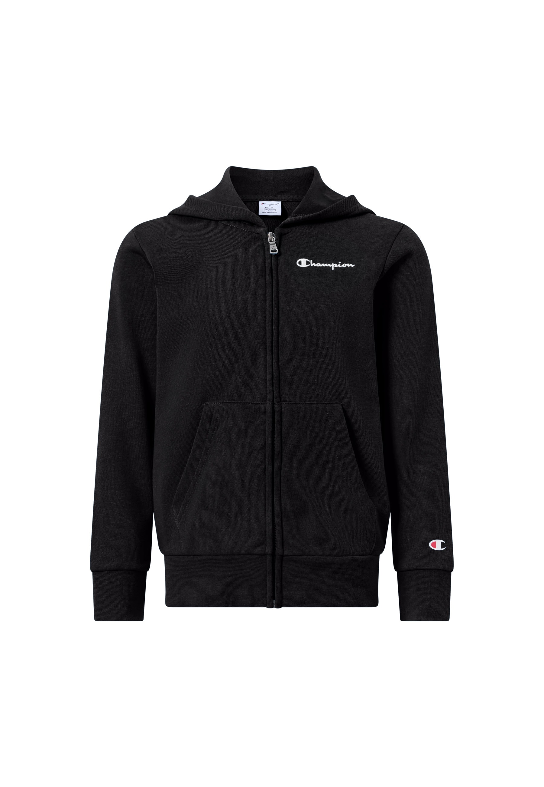 Champion Kapuzensweatjacke »ICONS CONTRAST Terry Full Zip Hoodie« mit Kapuze, für Kinder, mit Reißverschluss
