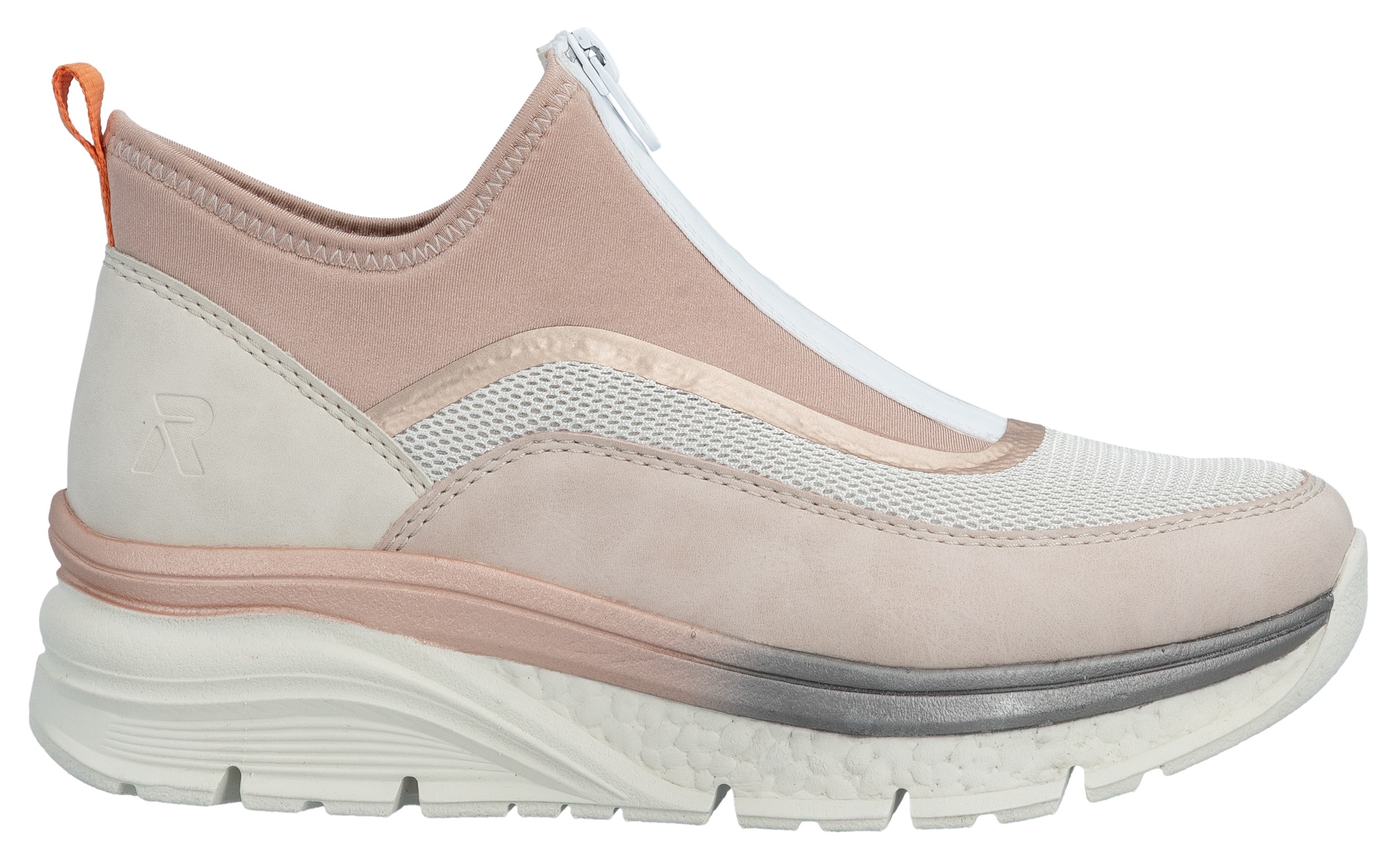 Rieker Schlupfboots  , Keilabsatz, Freizeitschuh, High Top-Sneaker, Reißverschluss