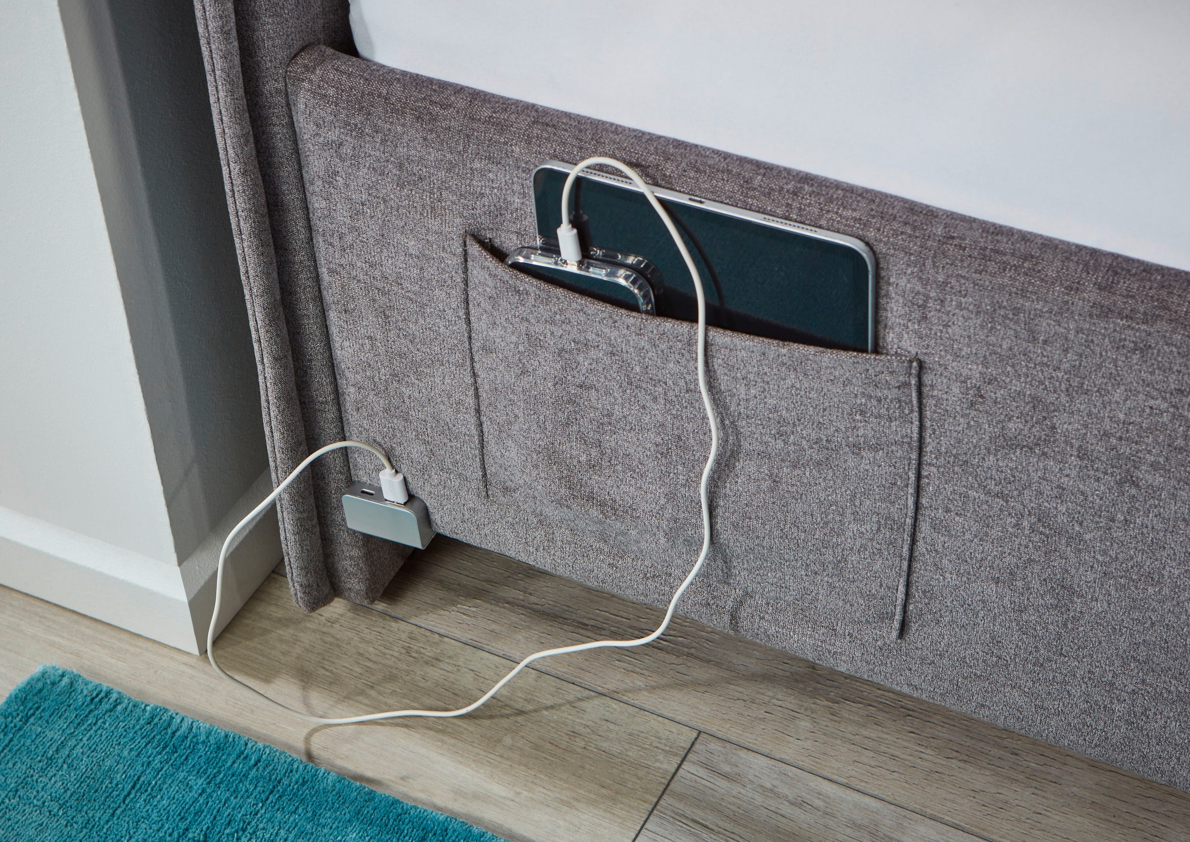 meise.möbel Kinderbett »FUN II« Polsterbett wahlweise mit Bettkasten, Jugendbett inkl. USB-Anschluss