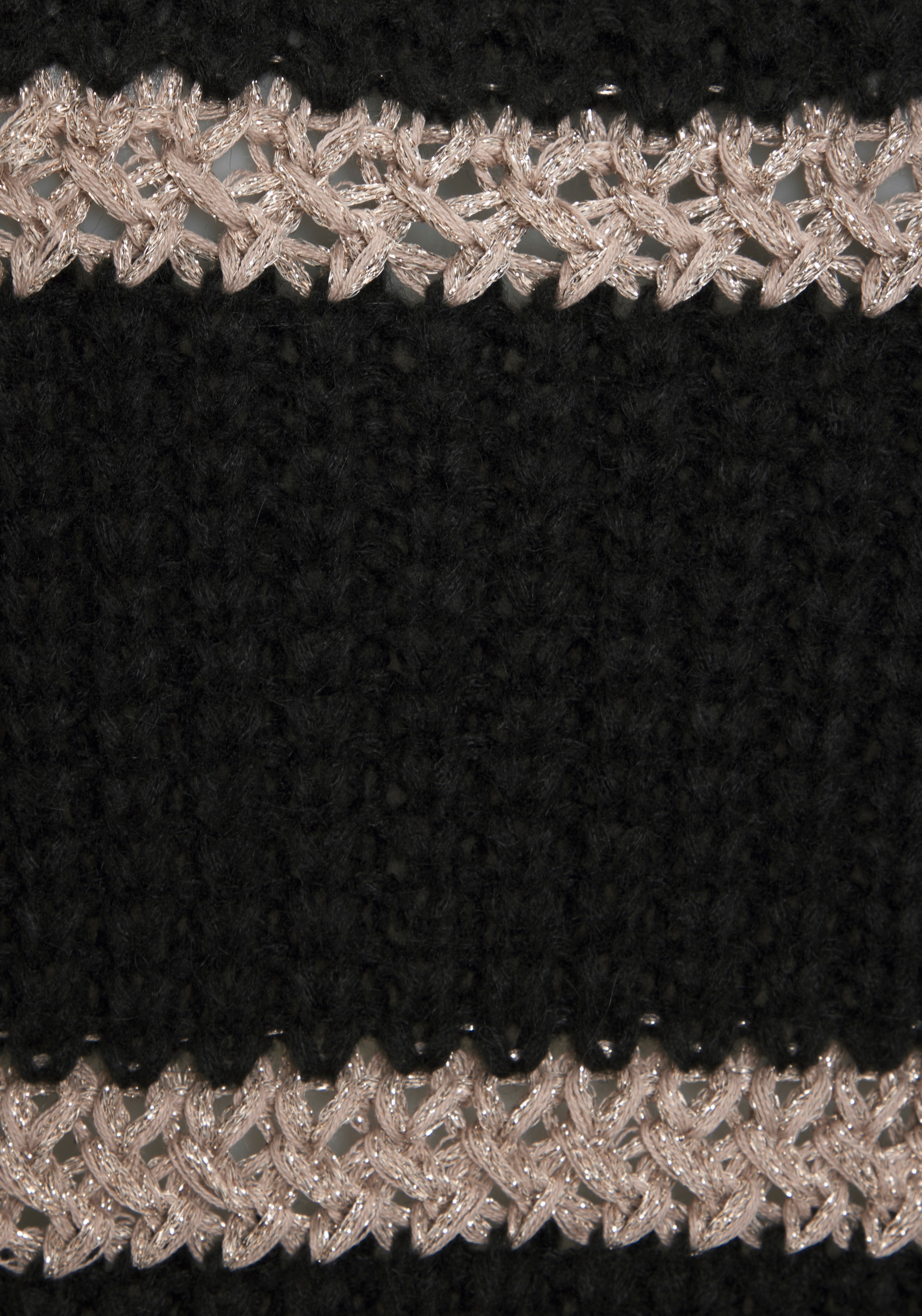 LASCANA Strickpullover »mit Streifenmuster und Lurexgarn aus Grobstrick« Rundhalspullover mit Glitzergarn-Details, Grobstrickpullover, casual