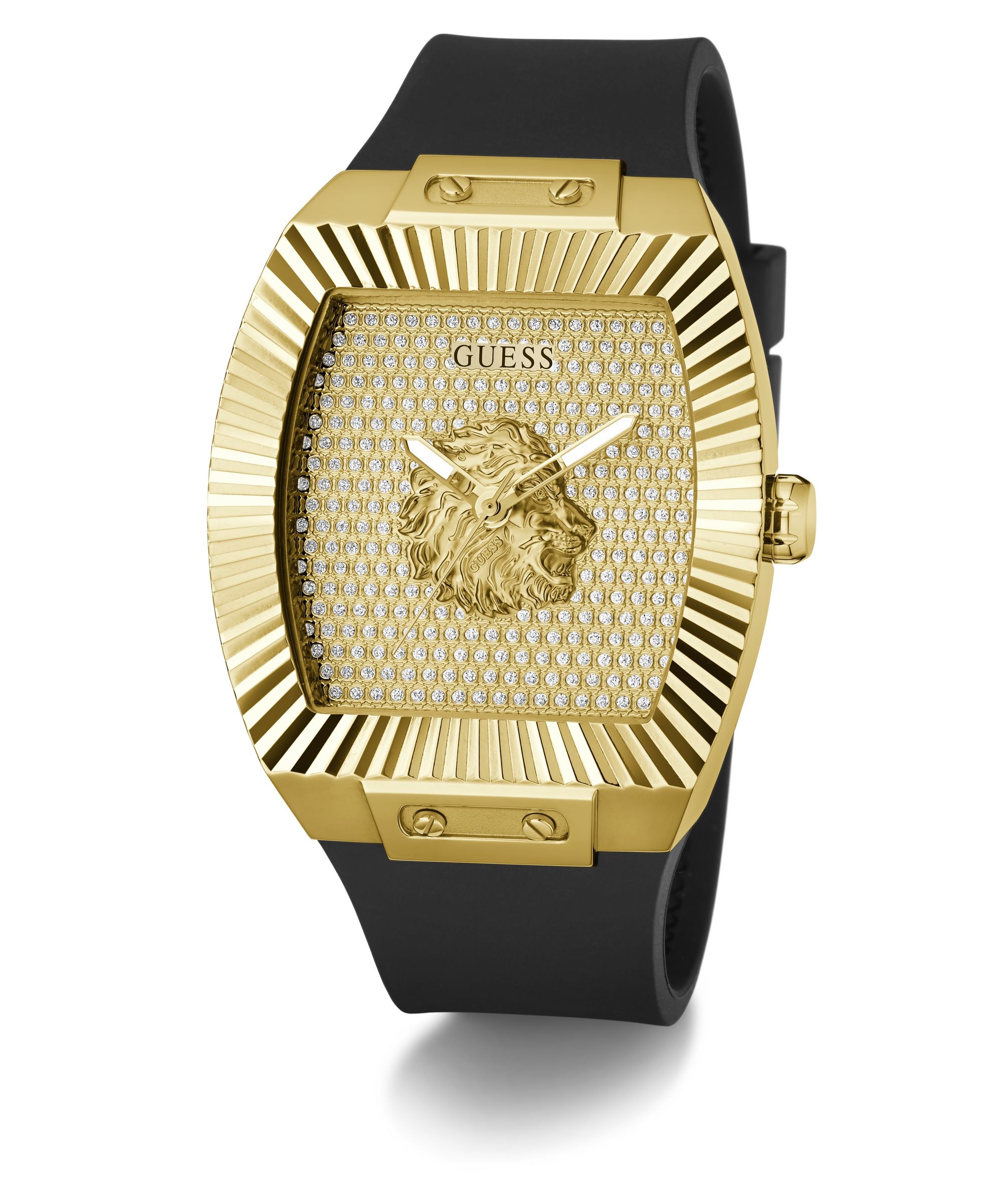 Guess Quarzuhr »PHOENIX« Armbanduhr, Herrenuhr, Silikonarmband, analog