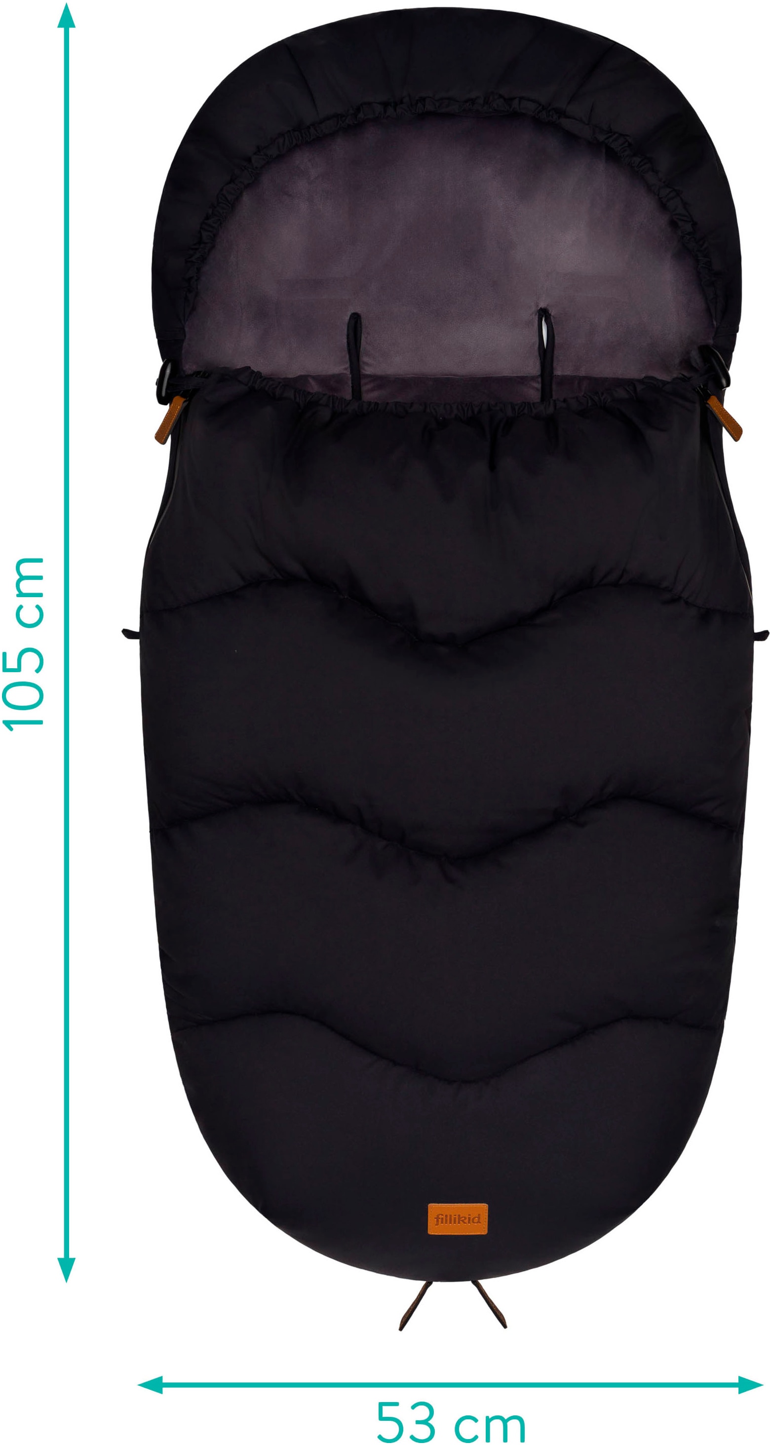 Fillikid Fußsack »Ogre Winterfußsack, schwarz«