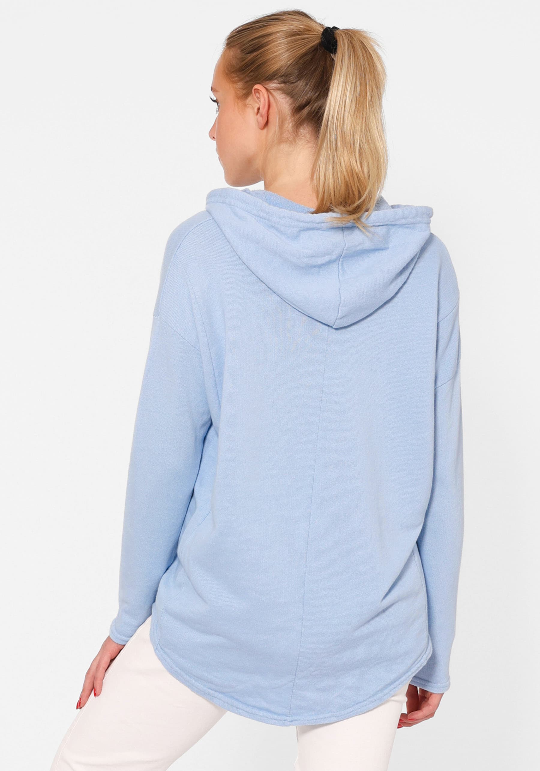 Zwillingsherz Hoodie »"Moin"«, mit Kapuze und Stempeldruck