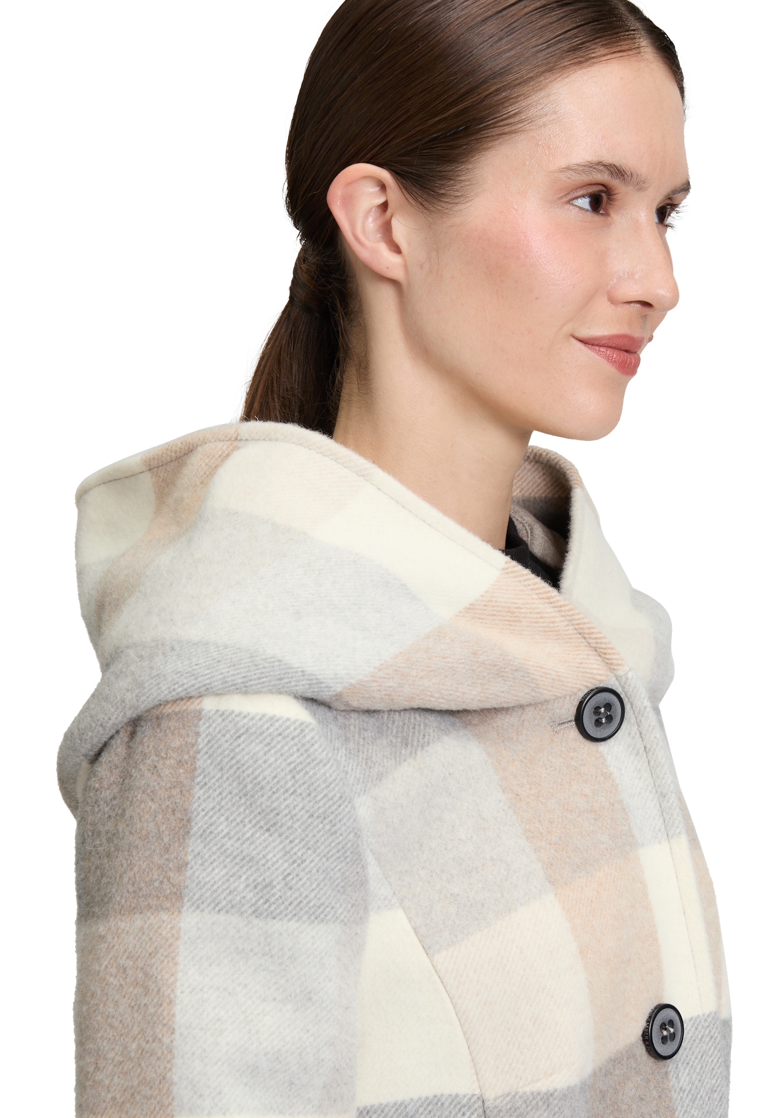 Amber & June Kurzjacke »Kurzmantel mit Kapuze«