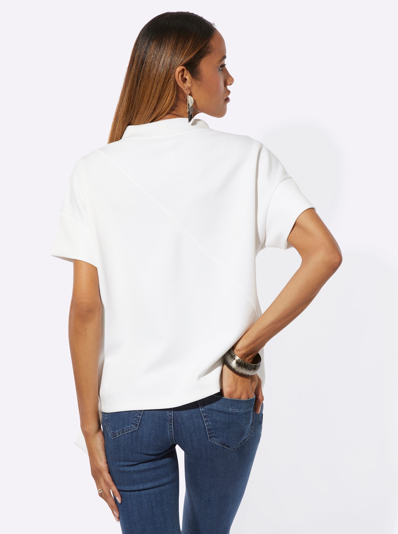 creation L Kurzarmshirt »Modal-Mix-Sweatshirt« 1 tlg.