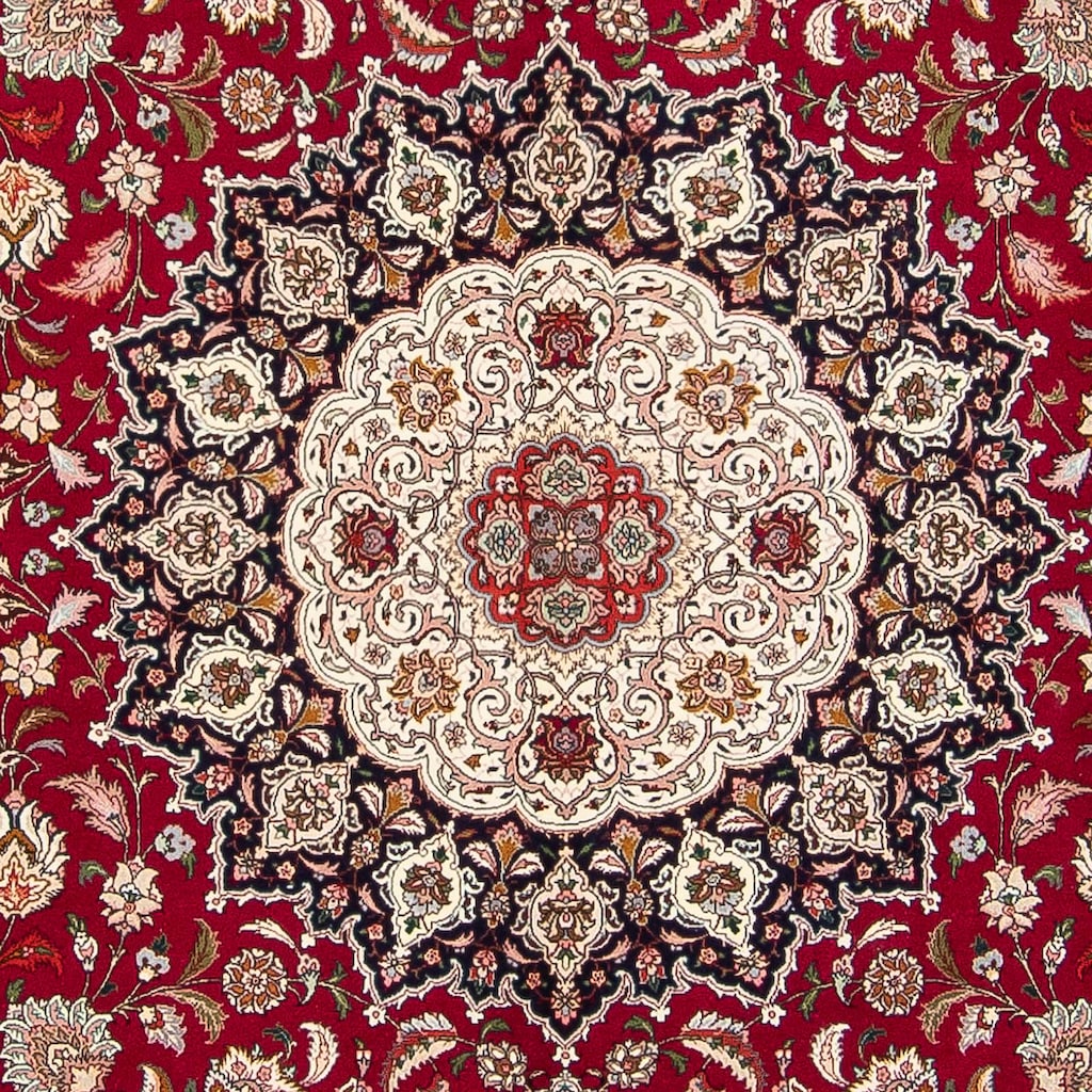 morgenland Orientteppich »Perser - Täbriz - Royal quadratisch - 306 x 302 cm - dunkelrot«, quadratisch