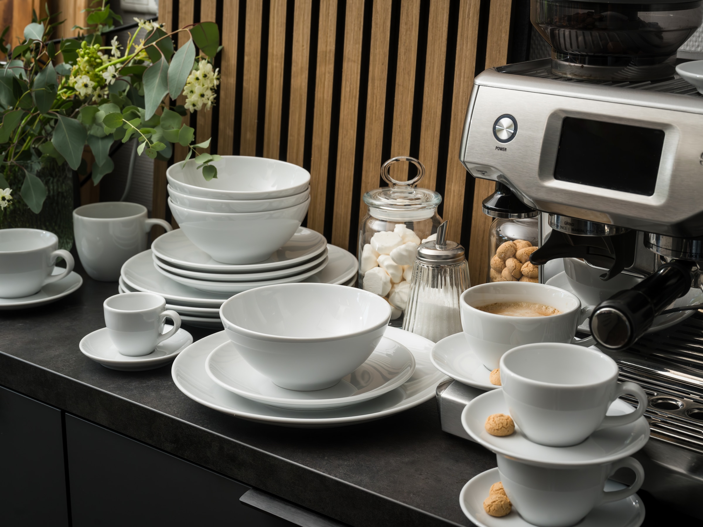 CreaTable Teller-Set »Bistrot Weiss, Tellerset 12-tlg.« Klassisch, Zeitlos