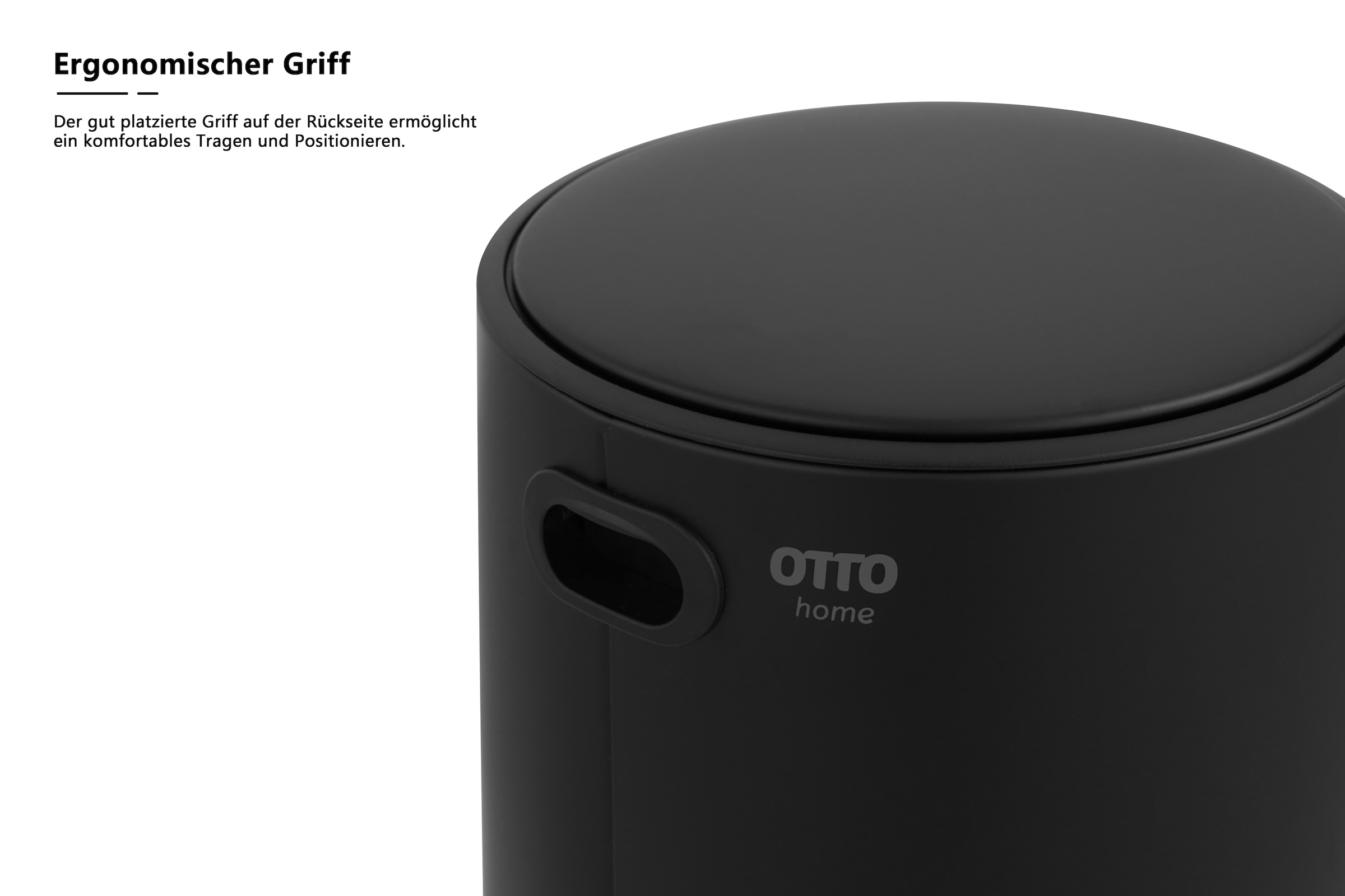 OTTO home Mülleimer »Lennu, Soft Close, versteckter Griff« 1 Behälter moderner Treteimer für Küche oder Bad, Abfalleimer mit Deckel