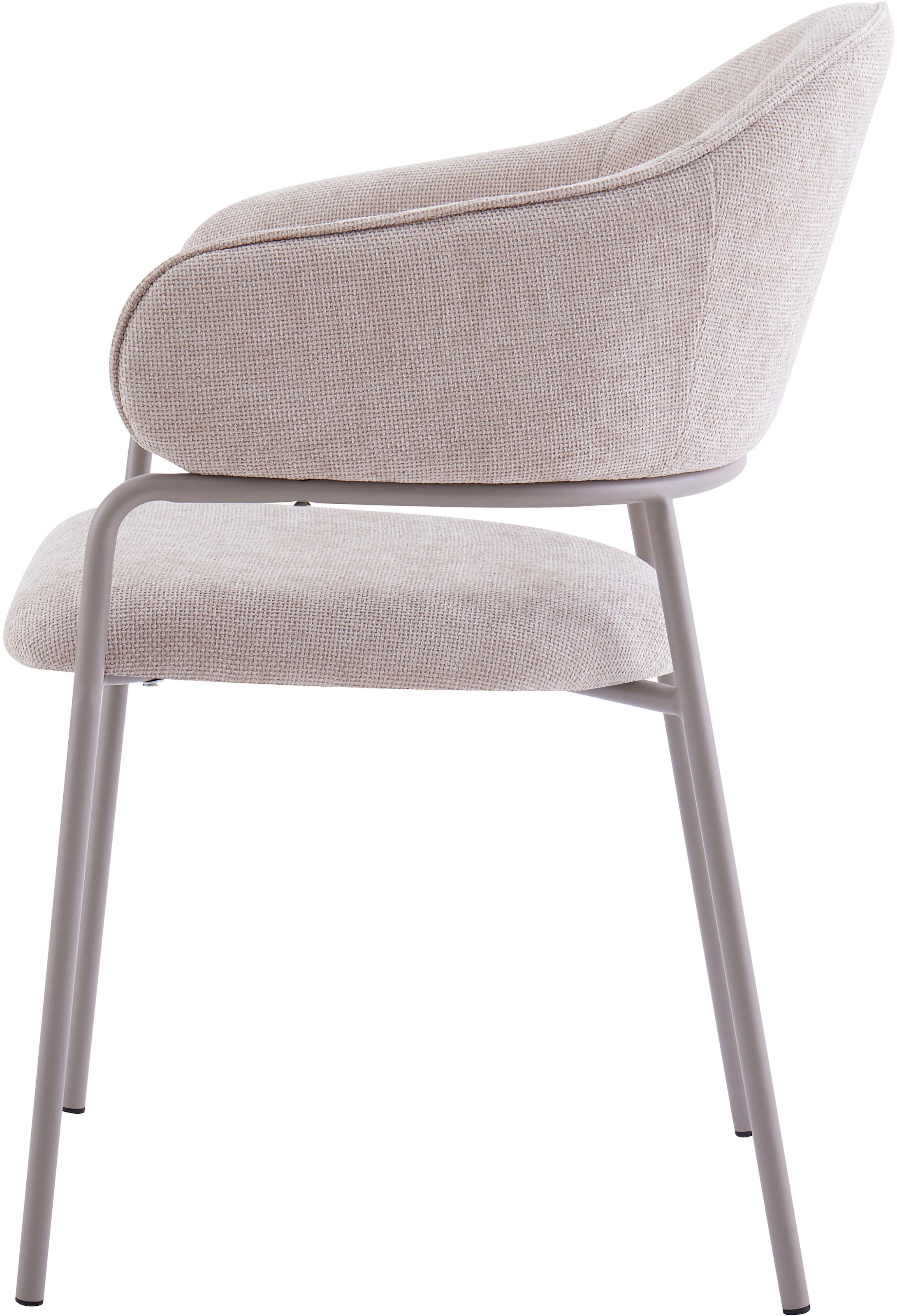 byLIVING Esszimmerstuhl »Curve« (Set) 2 Stk.moderner Stoff Stuhl mit gemütlichem Sitzkomfort, verschiedene Farben.