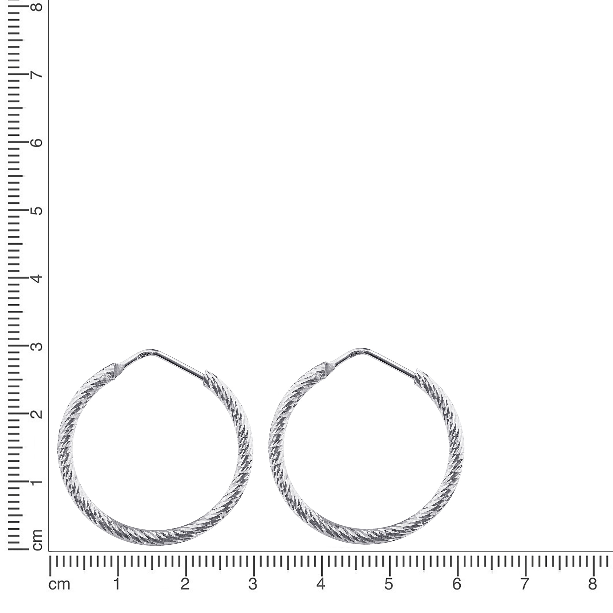 Firetti Paar Creolen »Schmuck Geschenk Silber 925 Ohrschmuck Ohrringe gedrehte Optik«