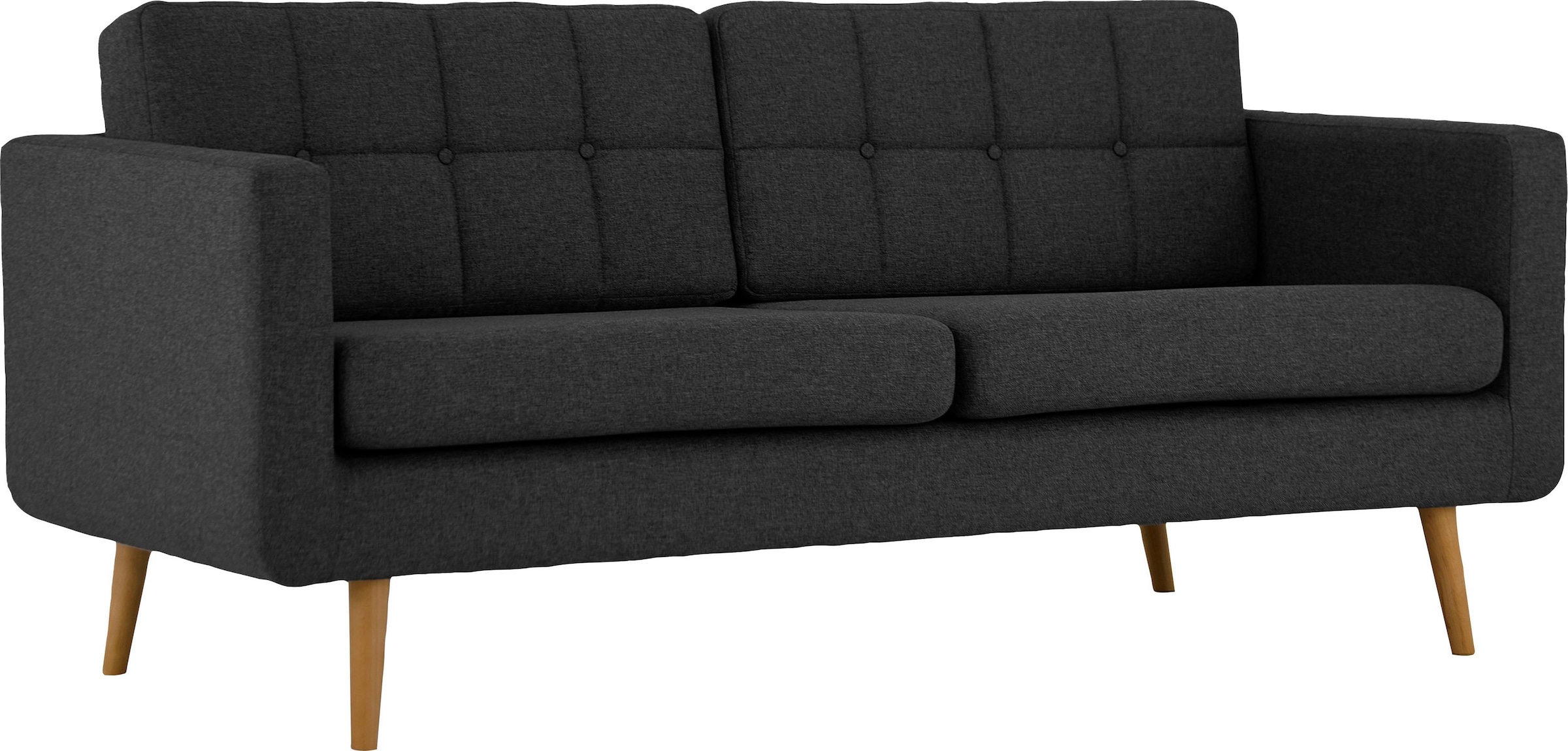 Home affaire 3-Sitzer »Brest«, mit Knopfheftung und Steppung im Rücken, geradliniges Design