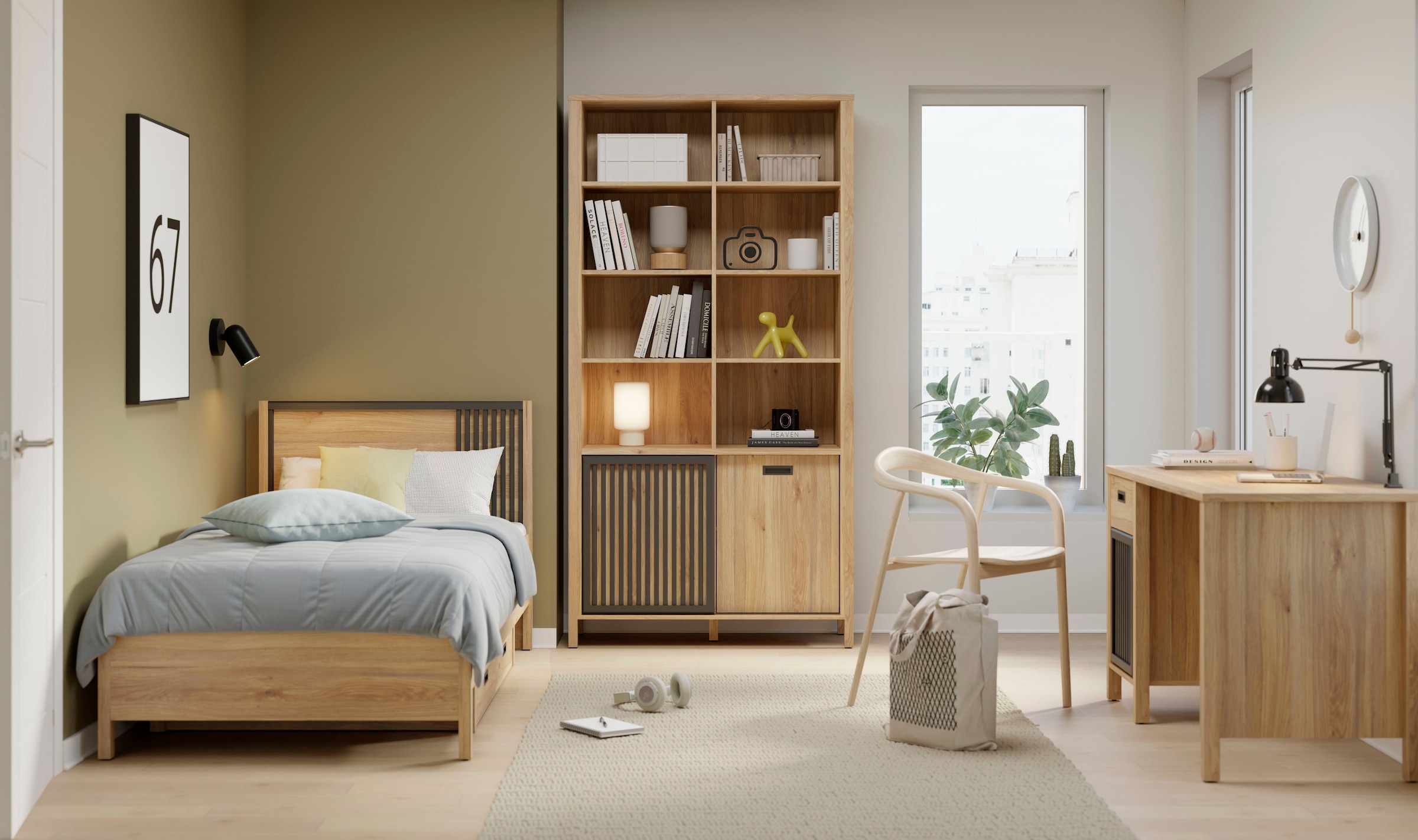 FORTE Mehrzweckregal »Jytana Jugendzimmer« B/H/T 103,4/200,3/40,3 cm