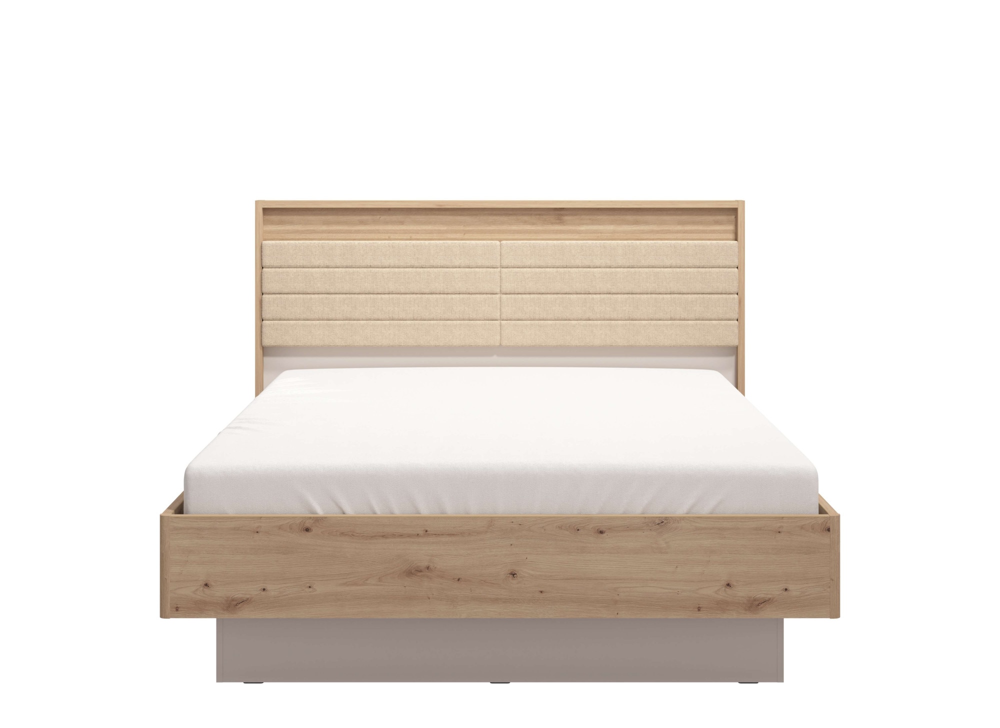 INOSIGN Bettgestell »Modena, mit teilgepolstertem Kopfteil«, 160 oder 180x200cm, FSC®-zertifiziert, Trendfarbe cashmere